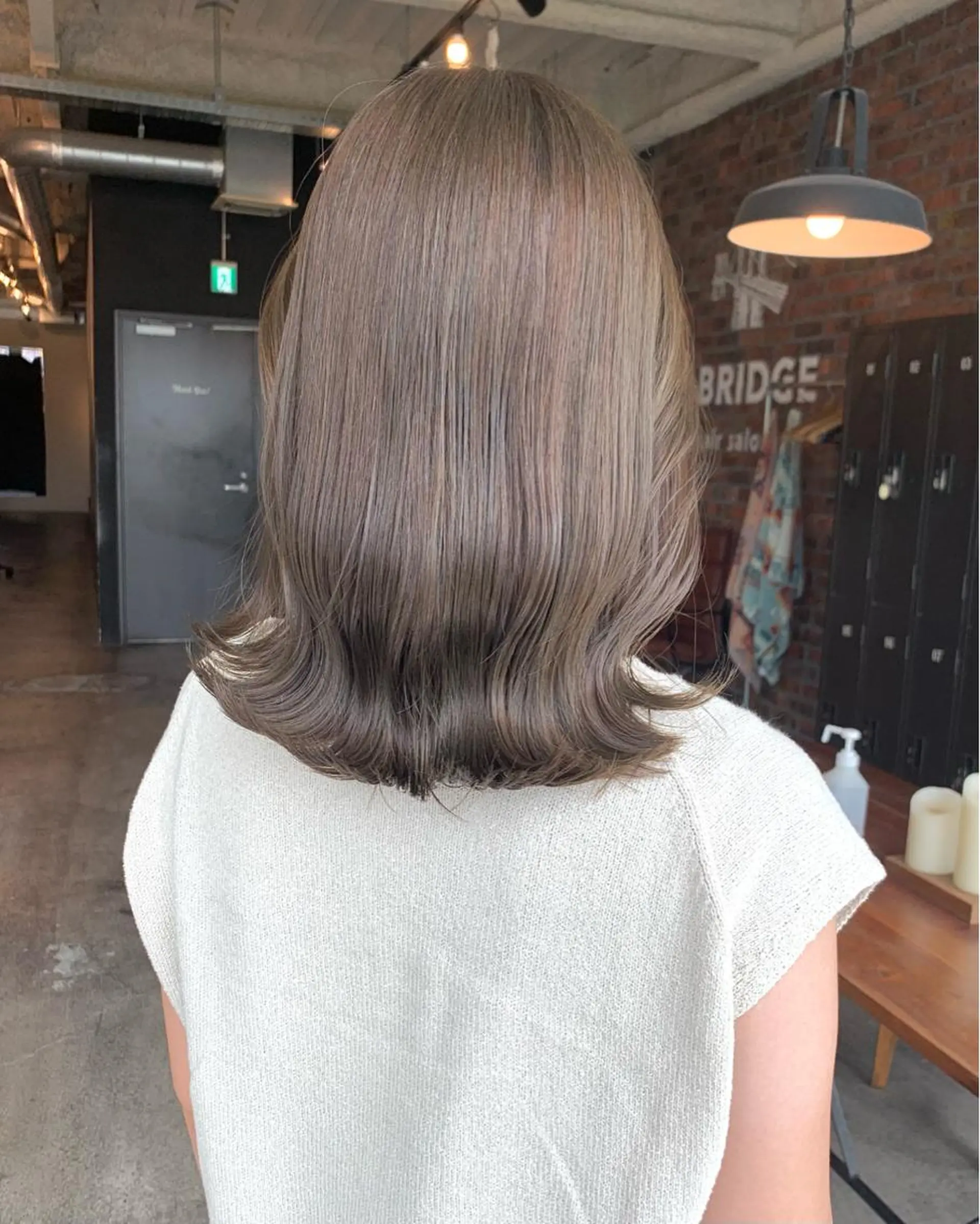 ミディアム カラー カット ヘアカラー トリートメント 村田 来倖のヘアスタイル