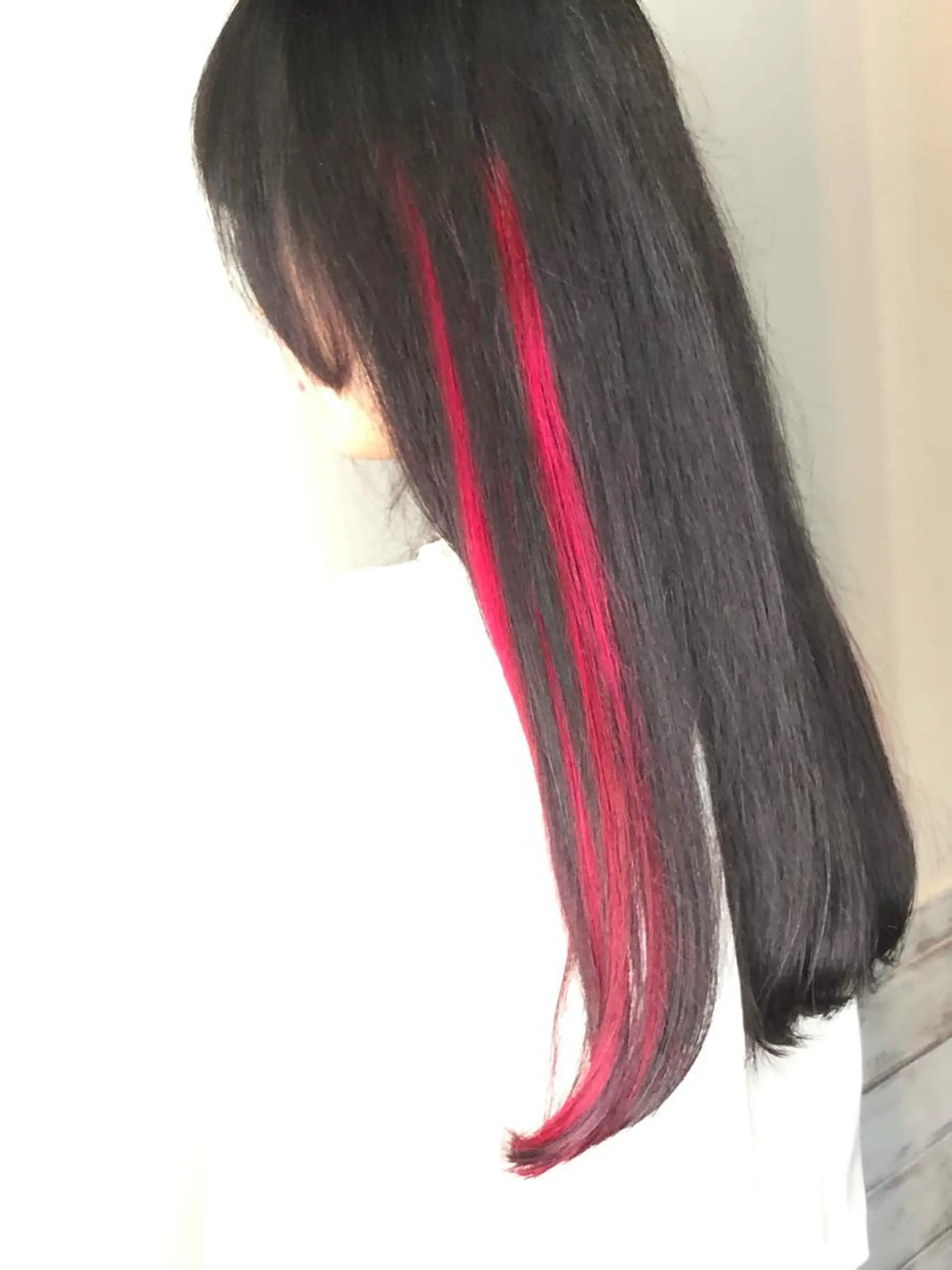 ロング カラー ピンクカラー レッドカラー 女性指名人気no.1 尾崎のヘアスタイル