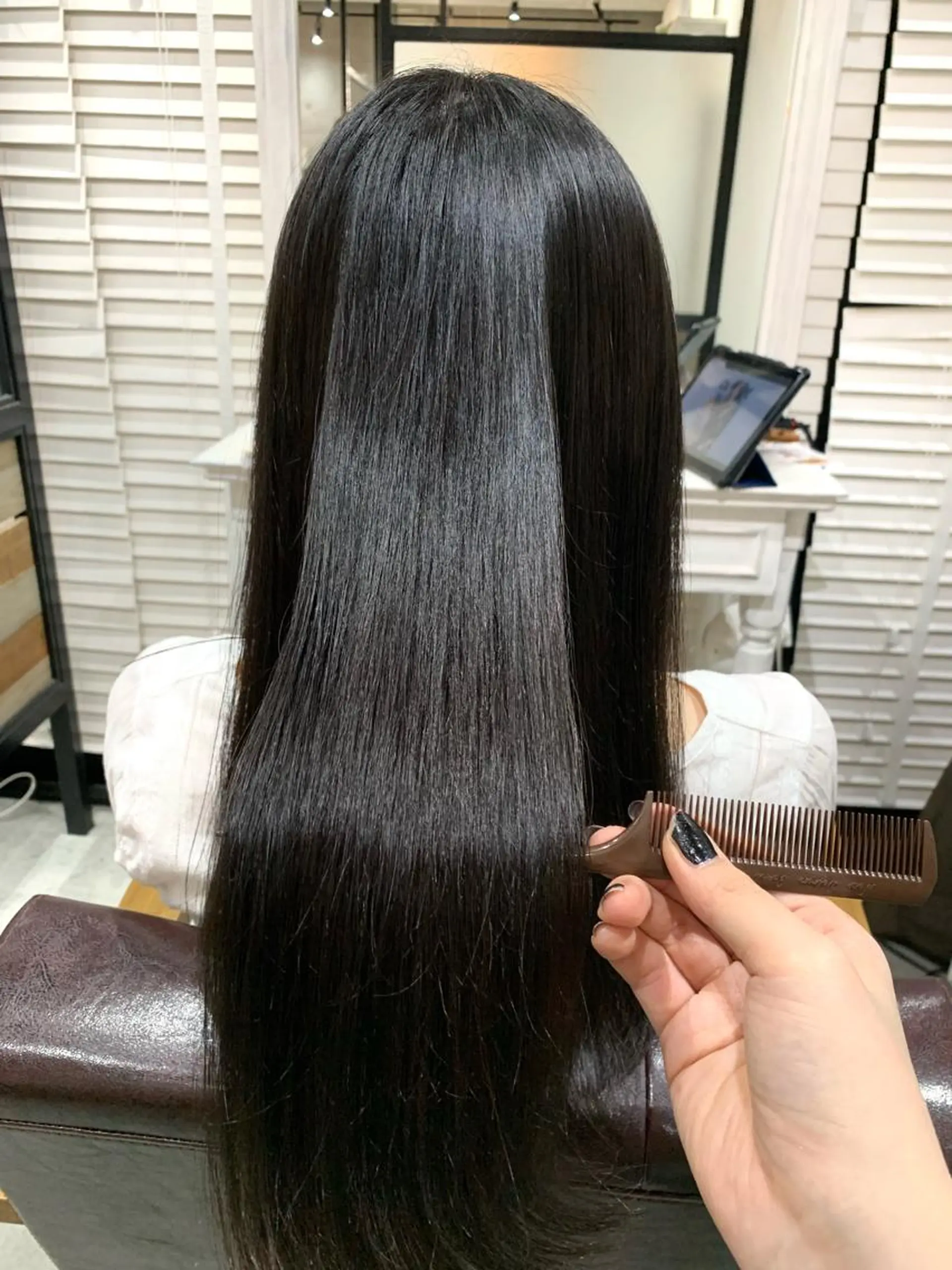 ロング 縮毛矯正 縮毛矯正 LITTLE _KATOのヘアスタイル