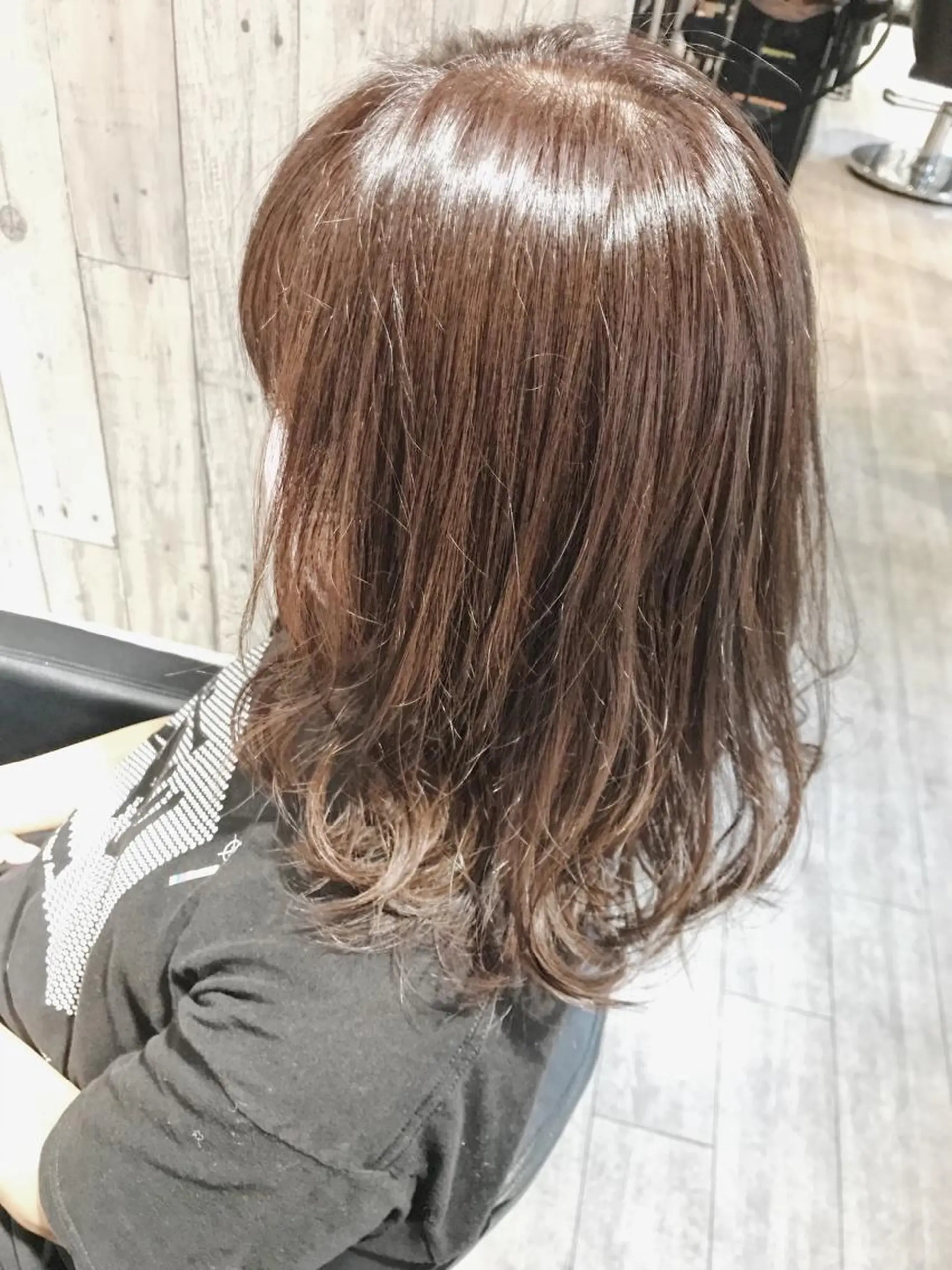 ミディアム ジャニヲタ美容師 推しカラー中平海帆のヘアスタイル