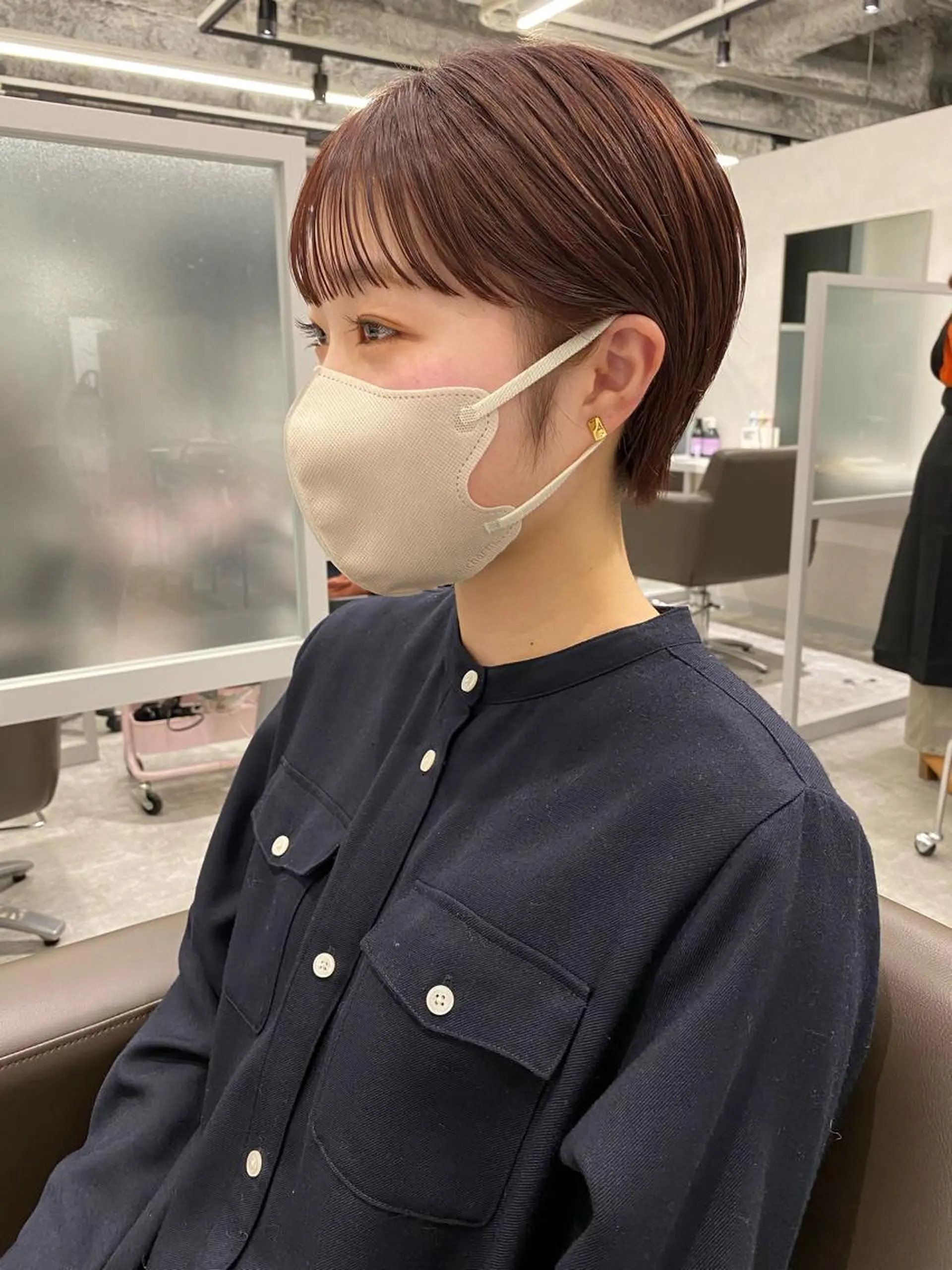 ショート 裕千/くびれヘア/ 韓国風ヘア/顔まわりのヘアスタイル