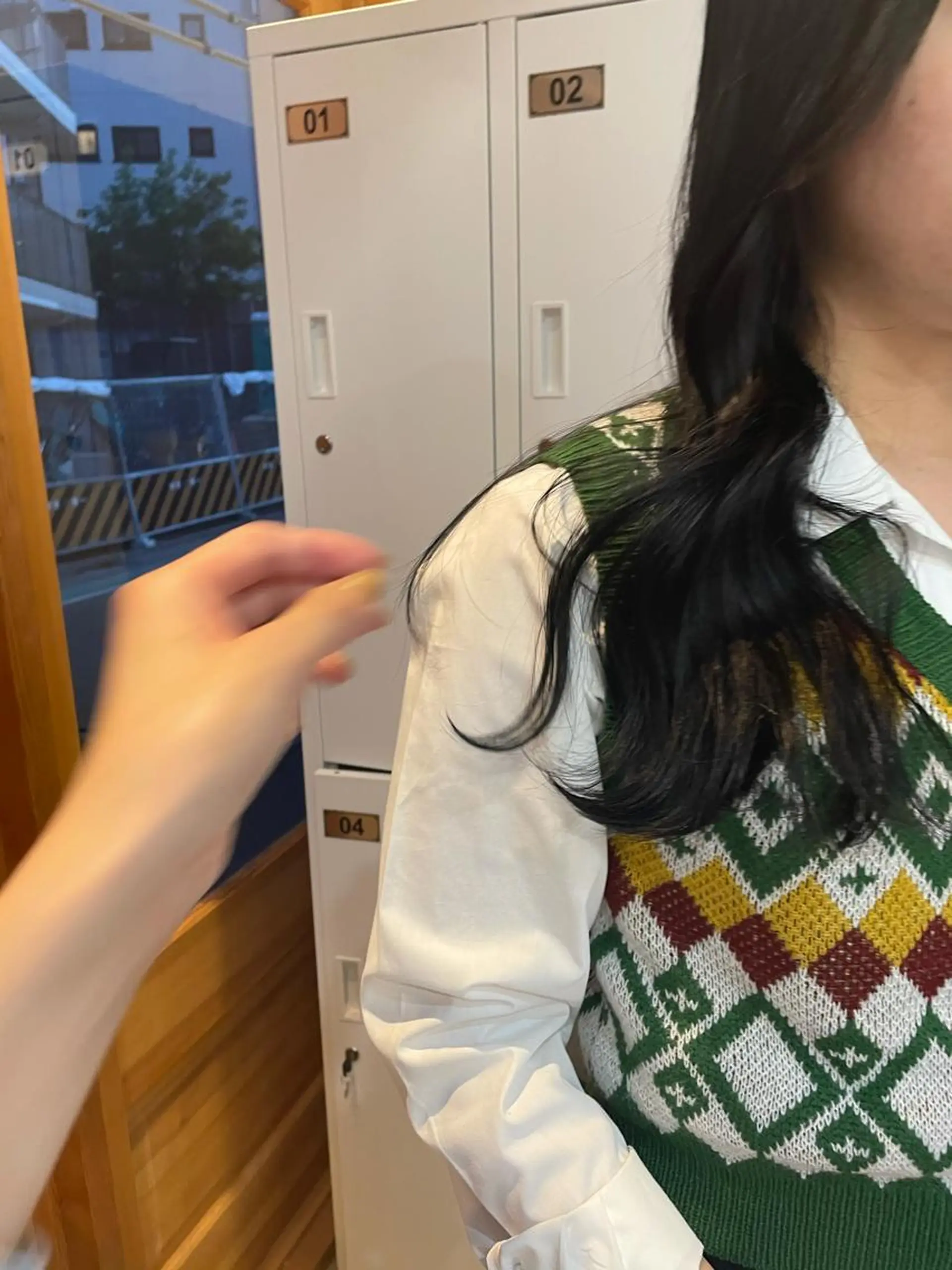 セミロング カラー 黒髪 ブルーカラー ブルーブラック 韓国風ヘア カット ヘアカラー トリートメント 中目黒🌼 🌼ハナのヘアスタイル