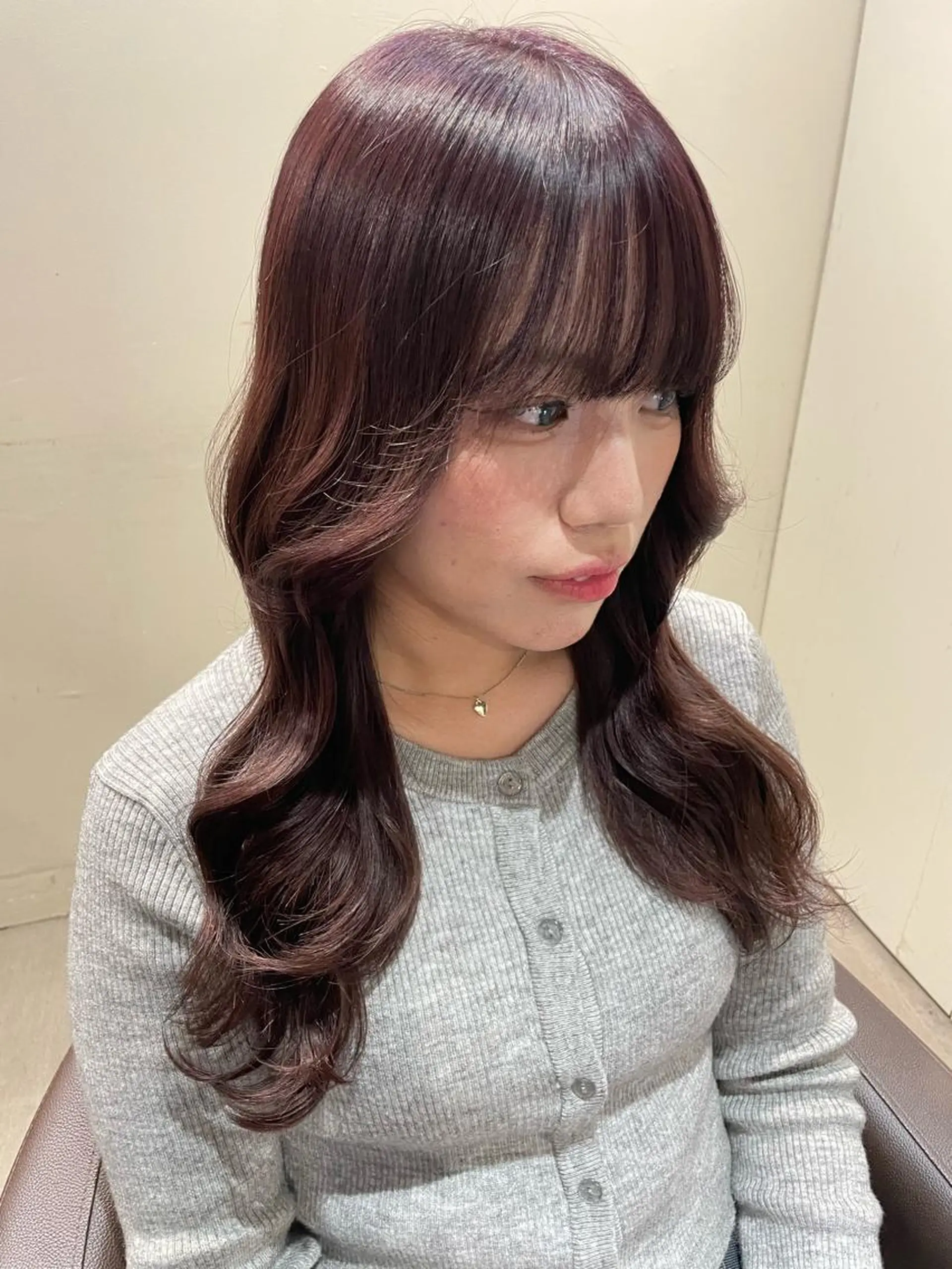 セミロング カラー ブラウンカラー ラベンダーカラー ラベンダーブラウン ヘアカラー トリートメント 羽田翔大/ブリーチ/ ボブカット/店長のヘアスタイル