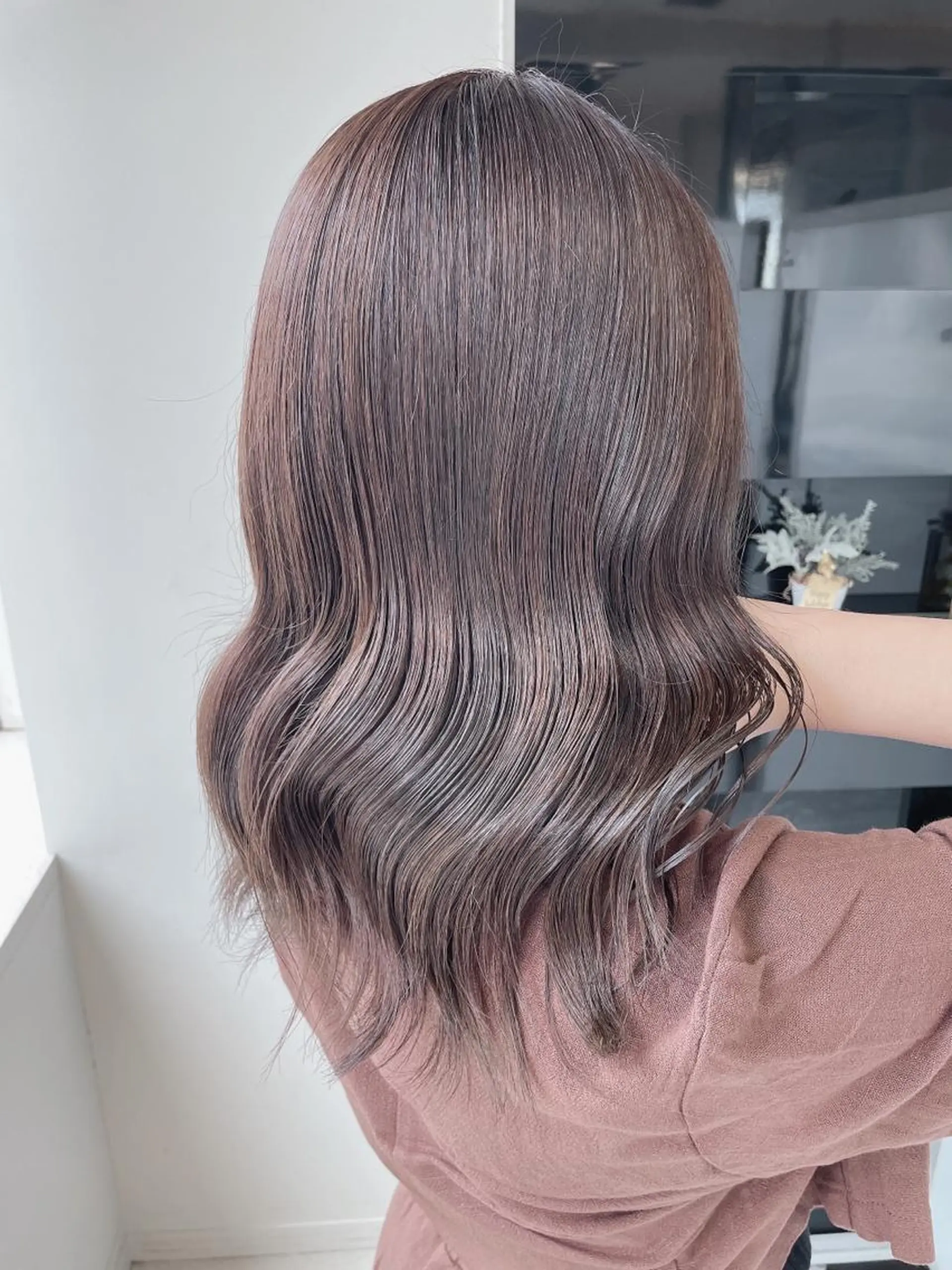 セミロング カラー ヘアカラー トリートメント ヘアセット 髪質改善カラー🦋 田村のヘアスタイル