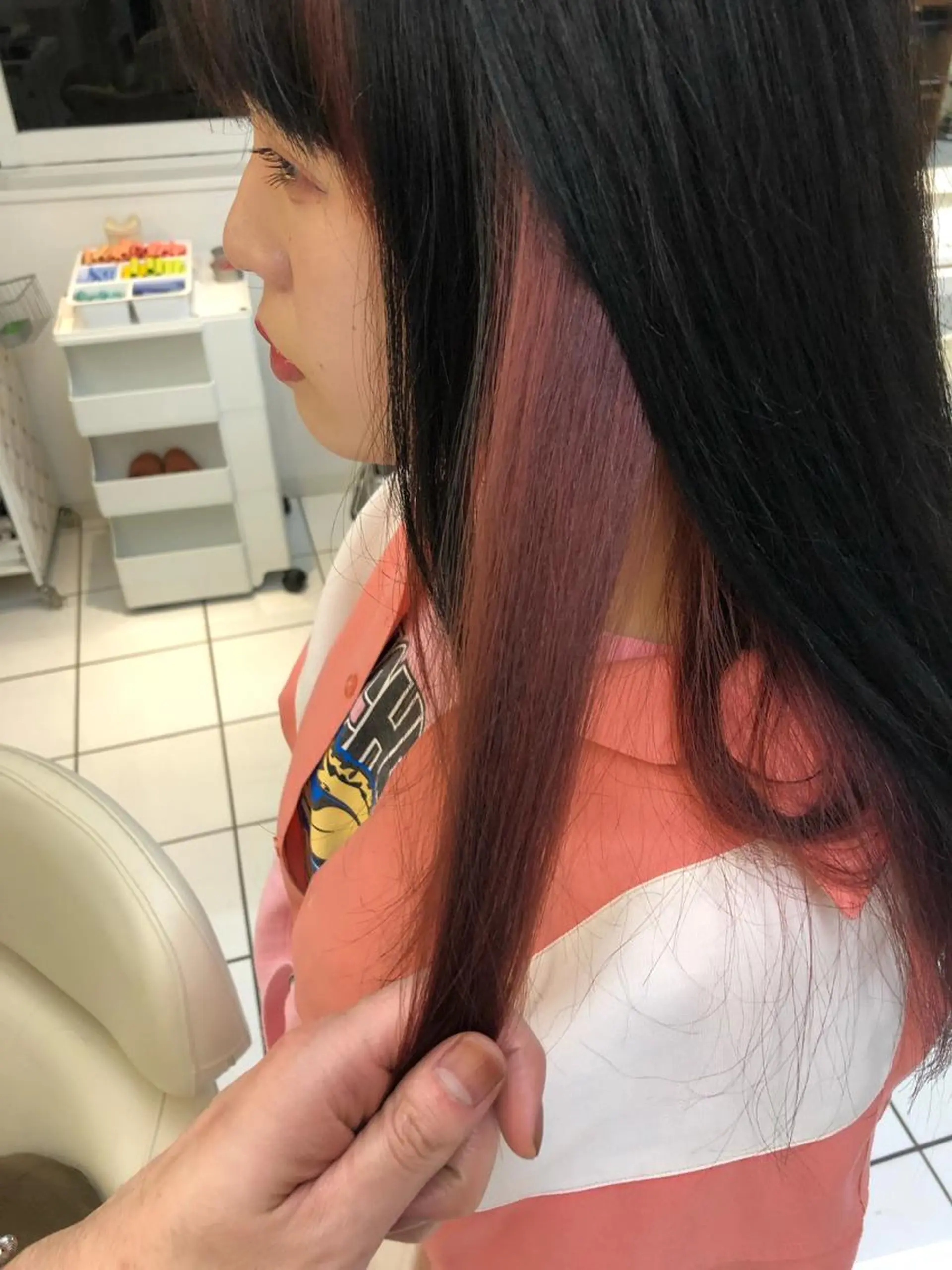 カラー ピンクカラー [仙台髪質改善]小原 弘之のヘアスタイル