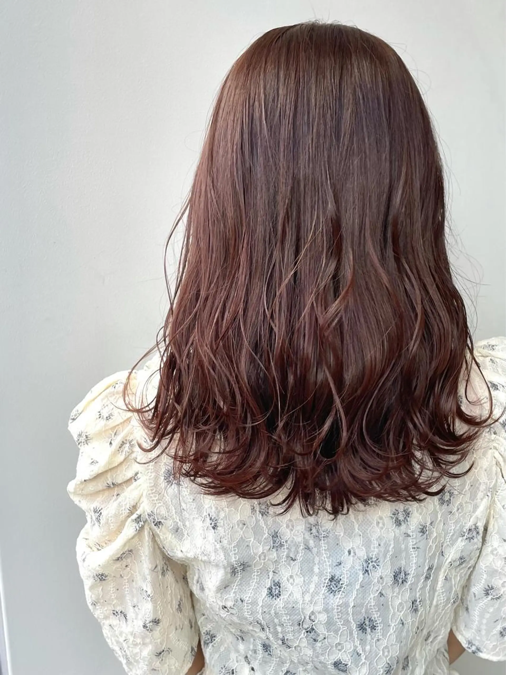 ミディアム カラー オレンジ カット パーマ ヘッドスパ モデルさん募集中IT byALBUM八王子のヘアスタイル