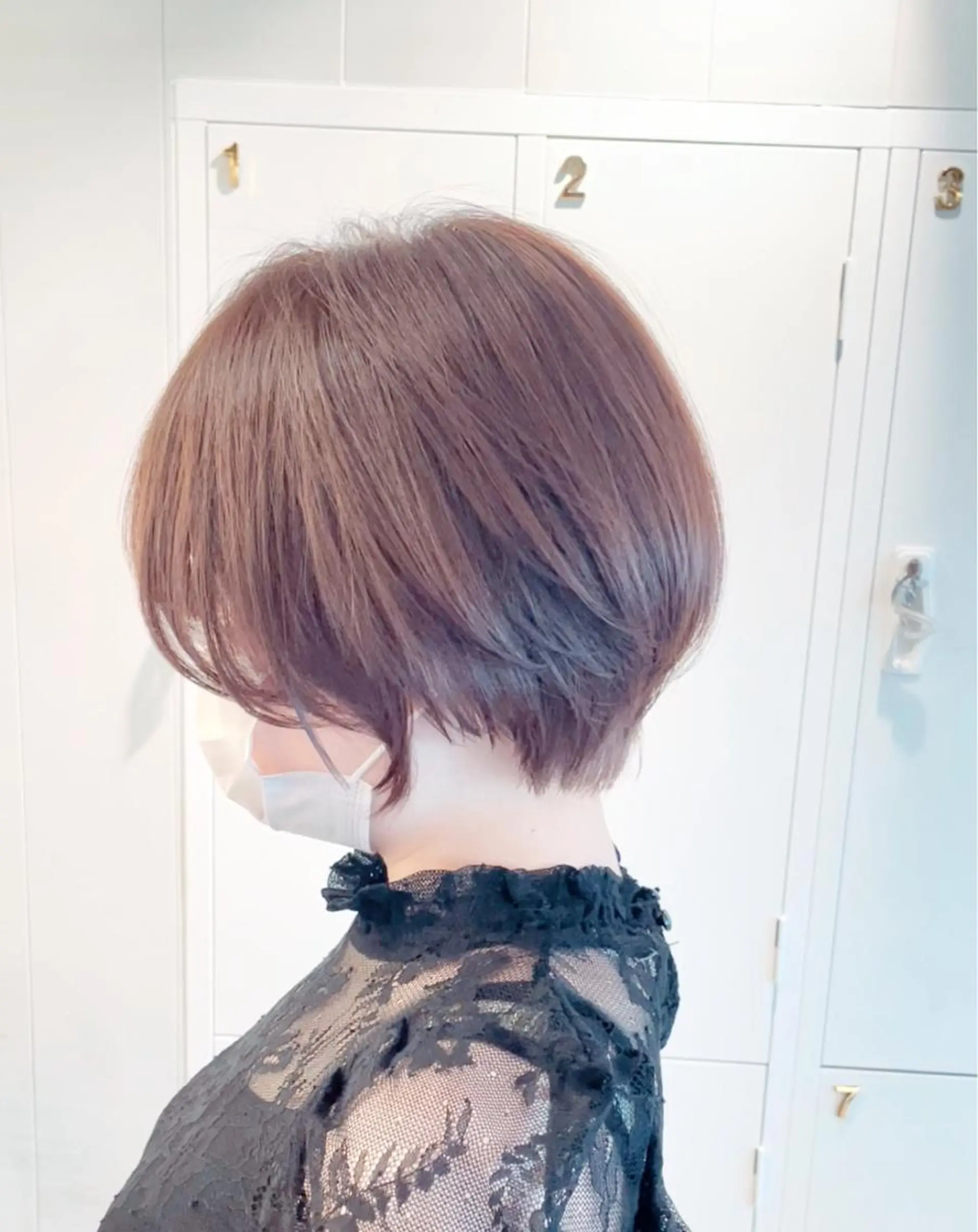 ショート カット ヘアカラー トリートメント 日比崚介🍀 おくれげ小顔カットのヘアスタイル