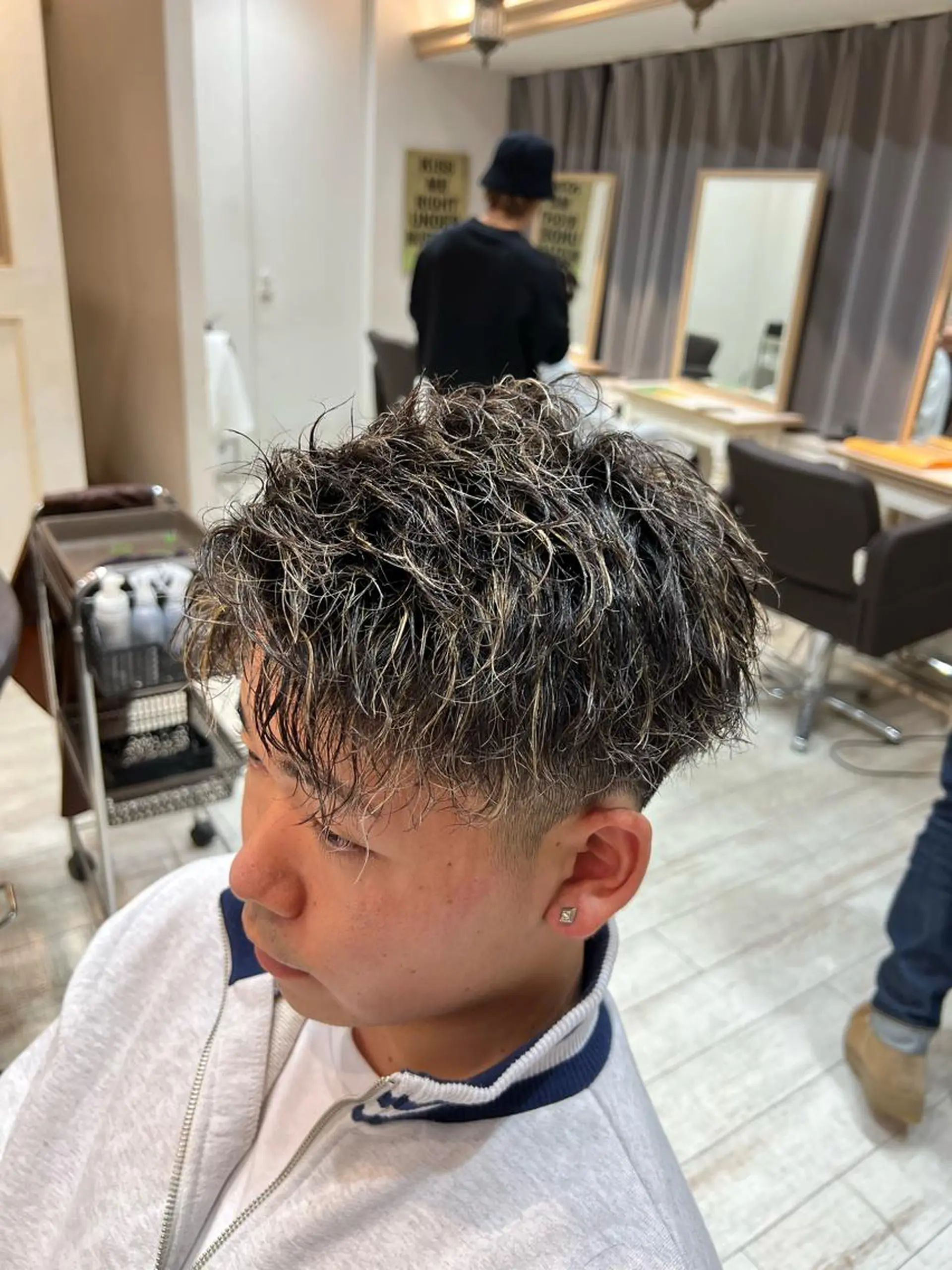ショート カラー パーマ メンズ 💈men's💈 satoru中目黒のヘアスタイル