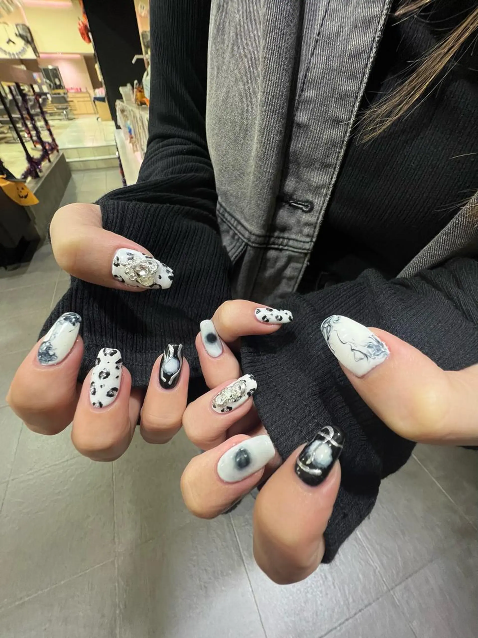 ネイル ハンドネイル 韓国🩶Y2Kネイル 💫くれはのネイルデザイン