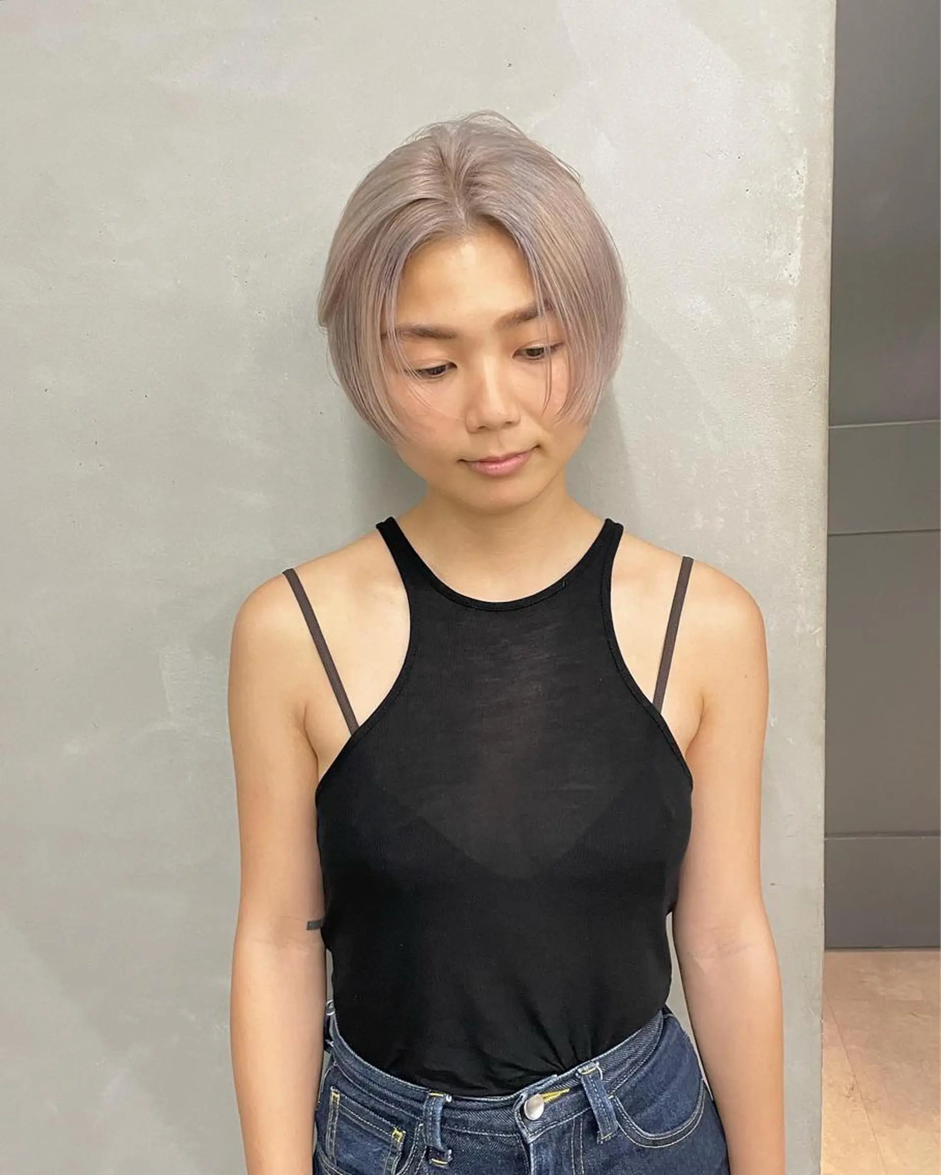 ショート カラー カット ヘアカラー トリートメント 佐伯 和佳のヘアスタイル