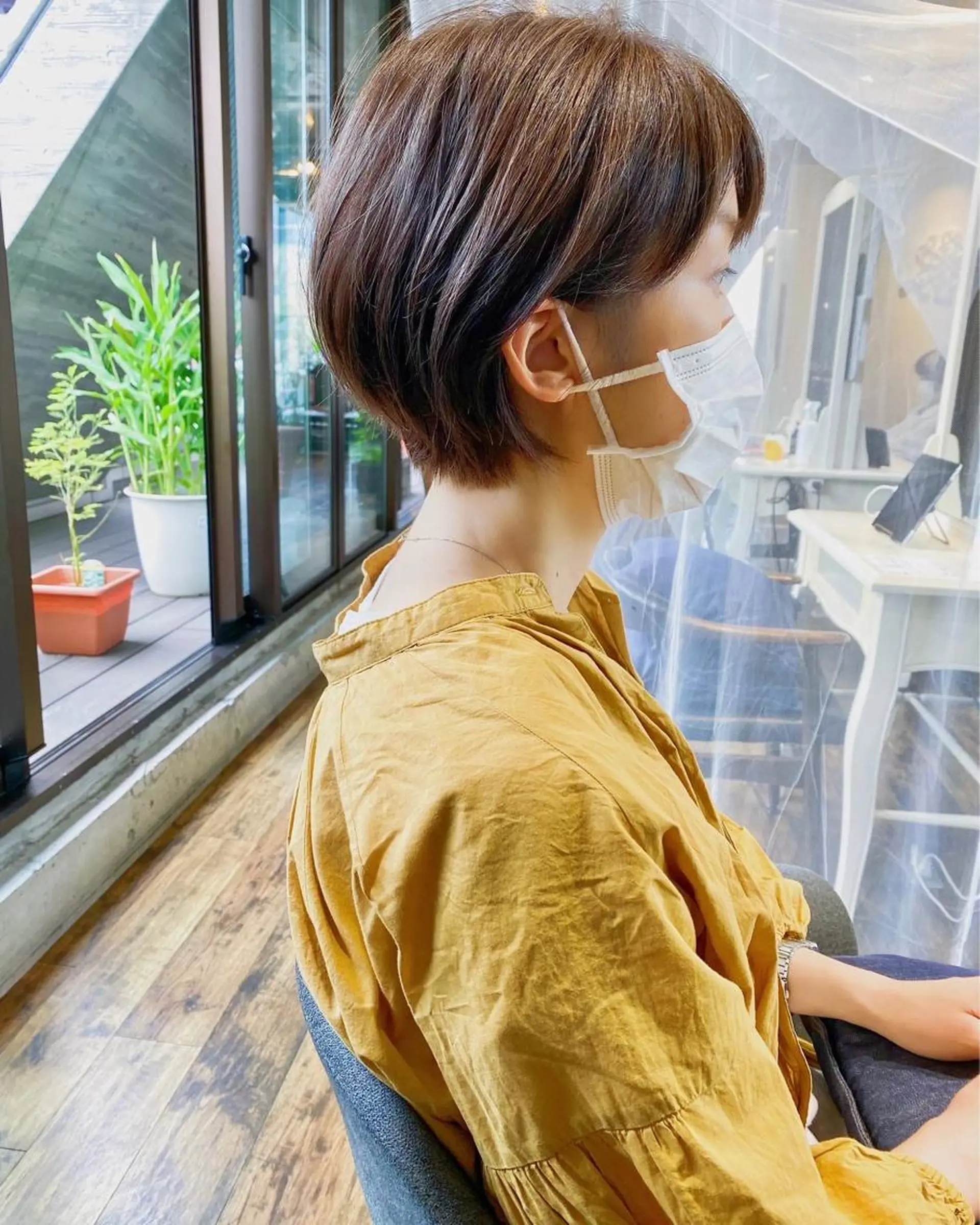 ショート カット ヘアカラー トリートメント ヒラヤマ ユウスケのヘアスタイル