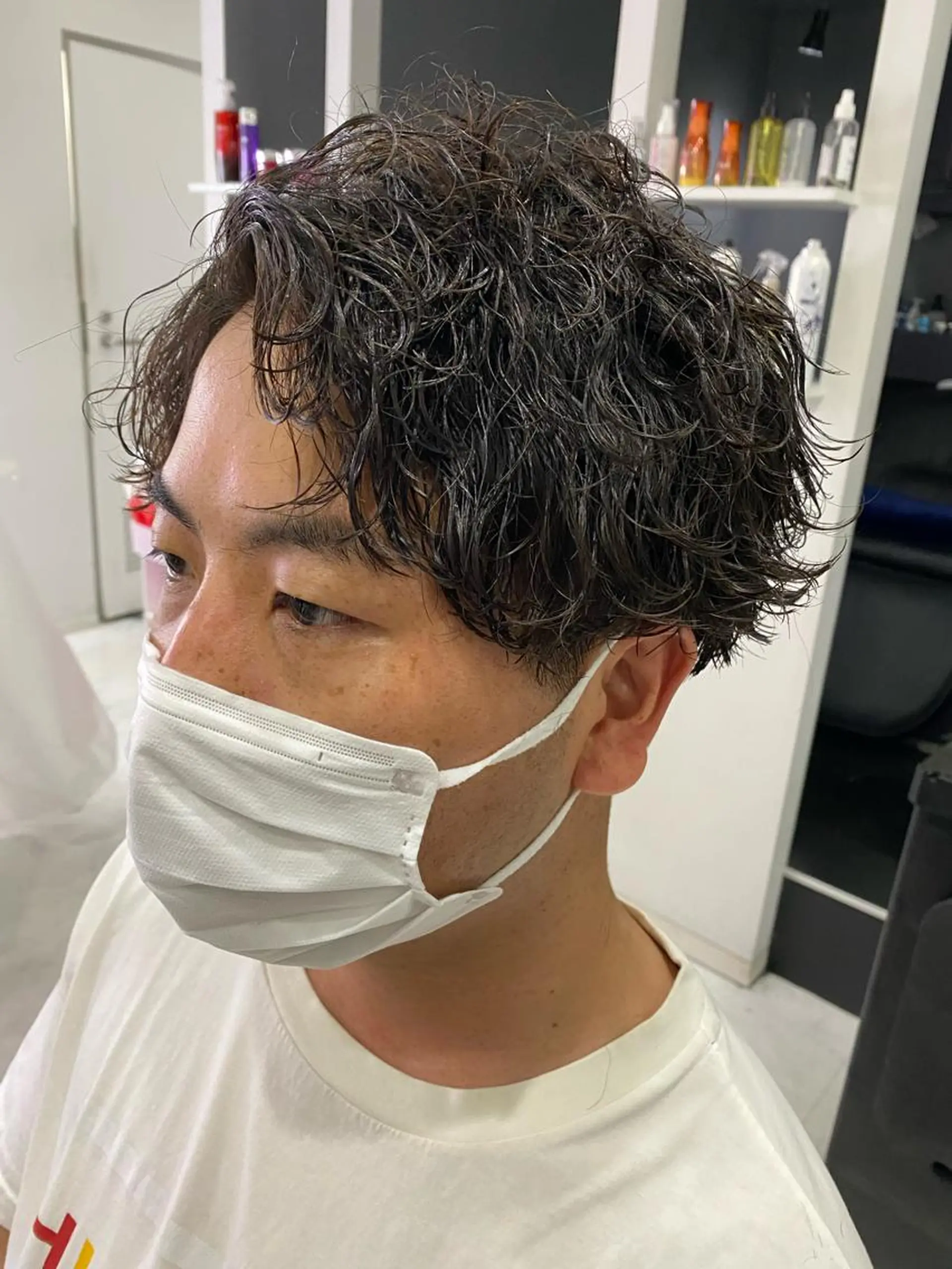 パーマ メンズ カット パーマ 🟣メンズパーマ 川端 永遠🟣のヘアスタイル