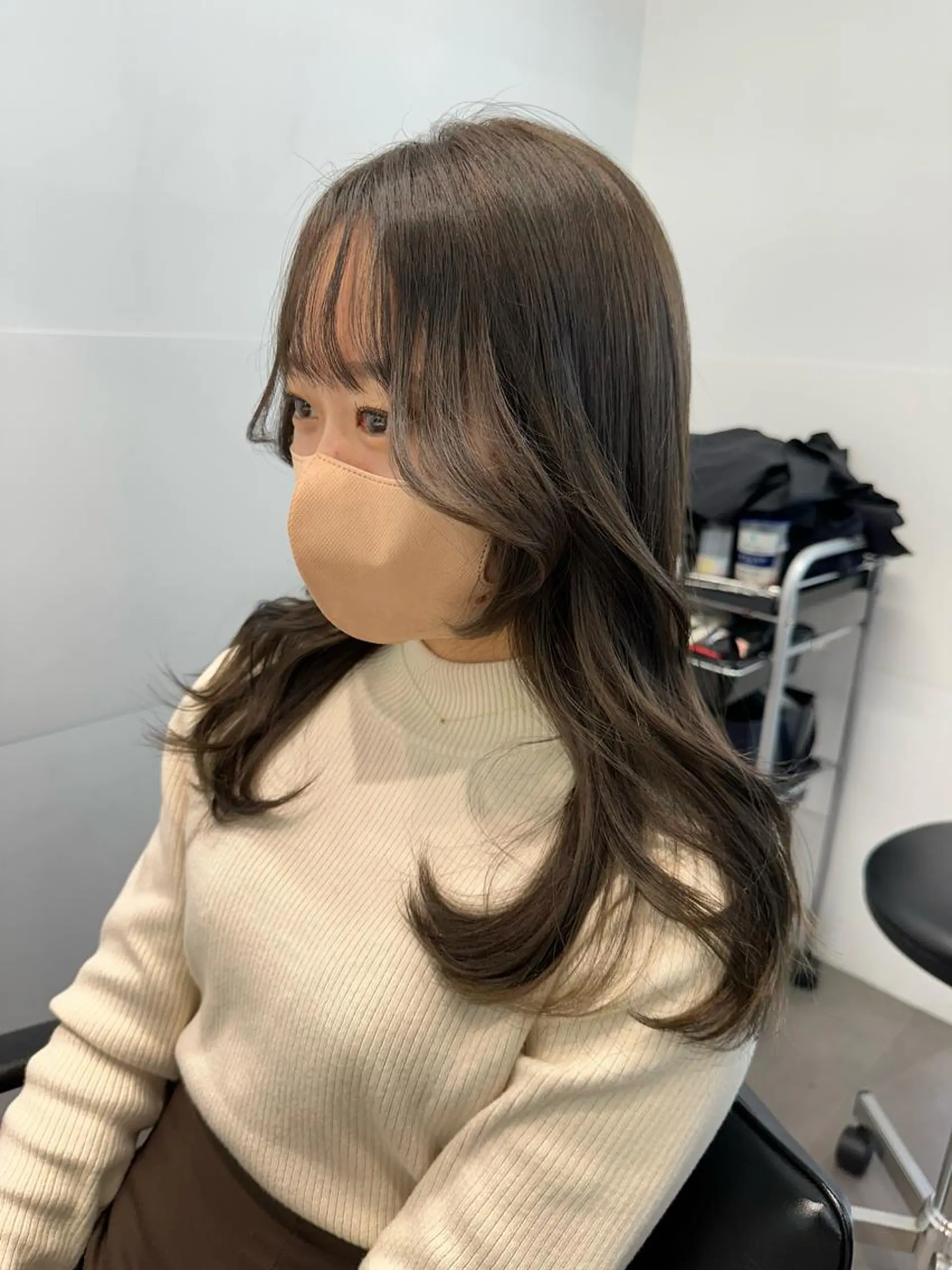 ミディアム カラー 韓国ヘア 店長NEGIのヘアスタイル