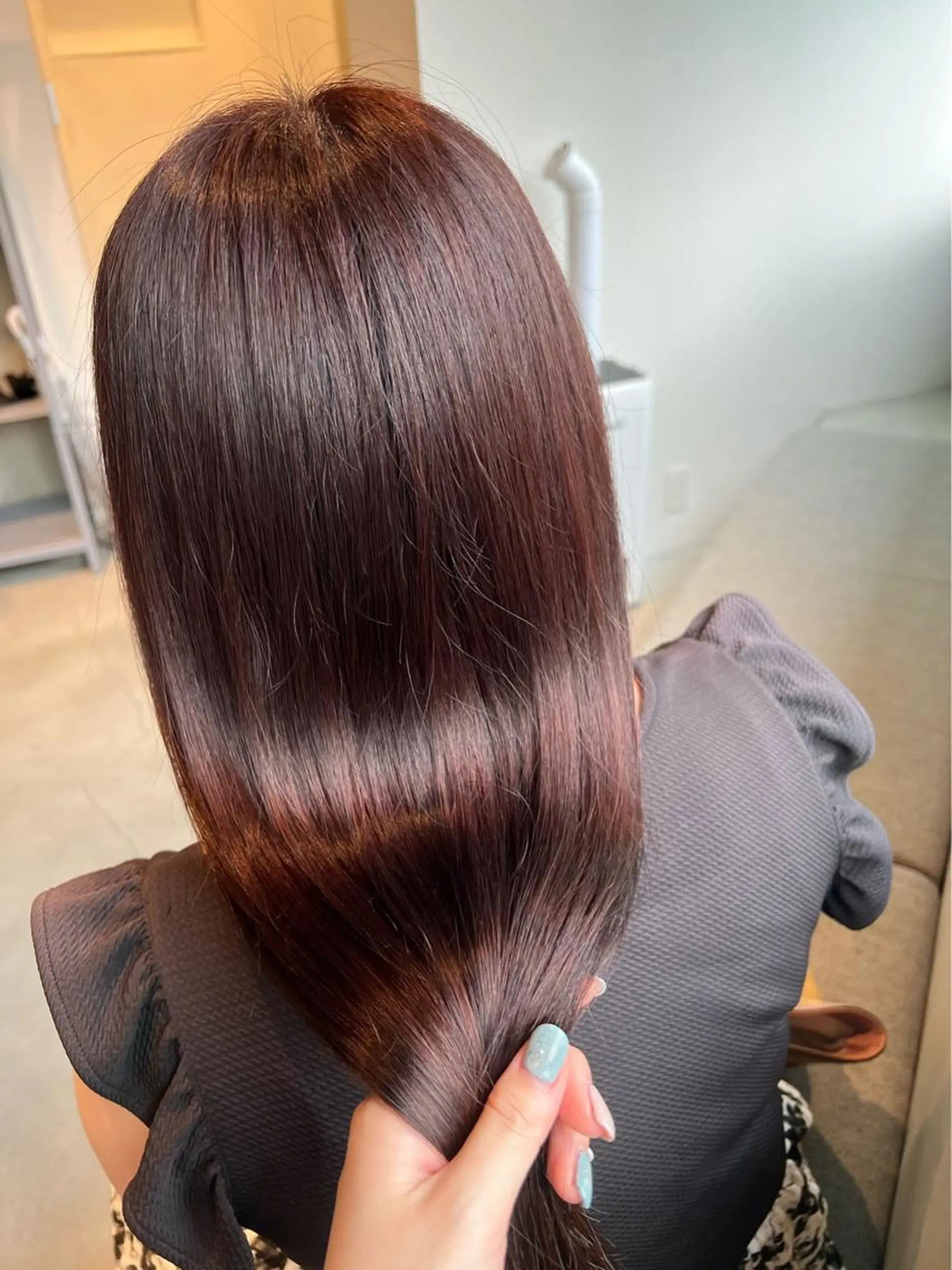 ロング カラー ブラウンカラー 髪質改善 カット ヘアカラー トリートメント 齋藤 みさきのヘアスタイル