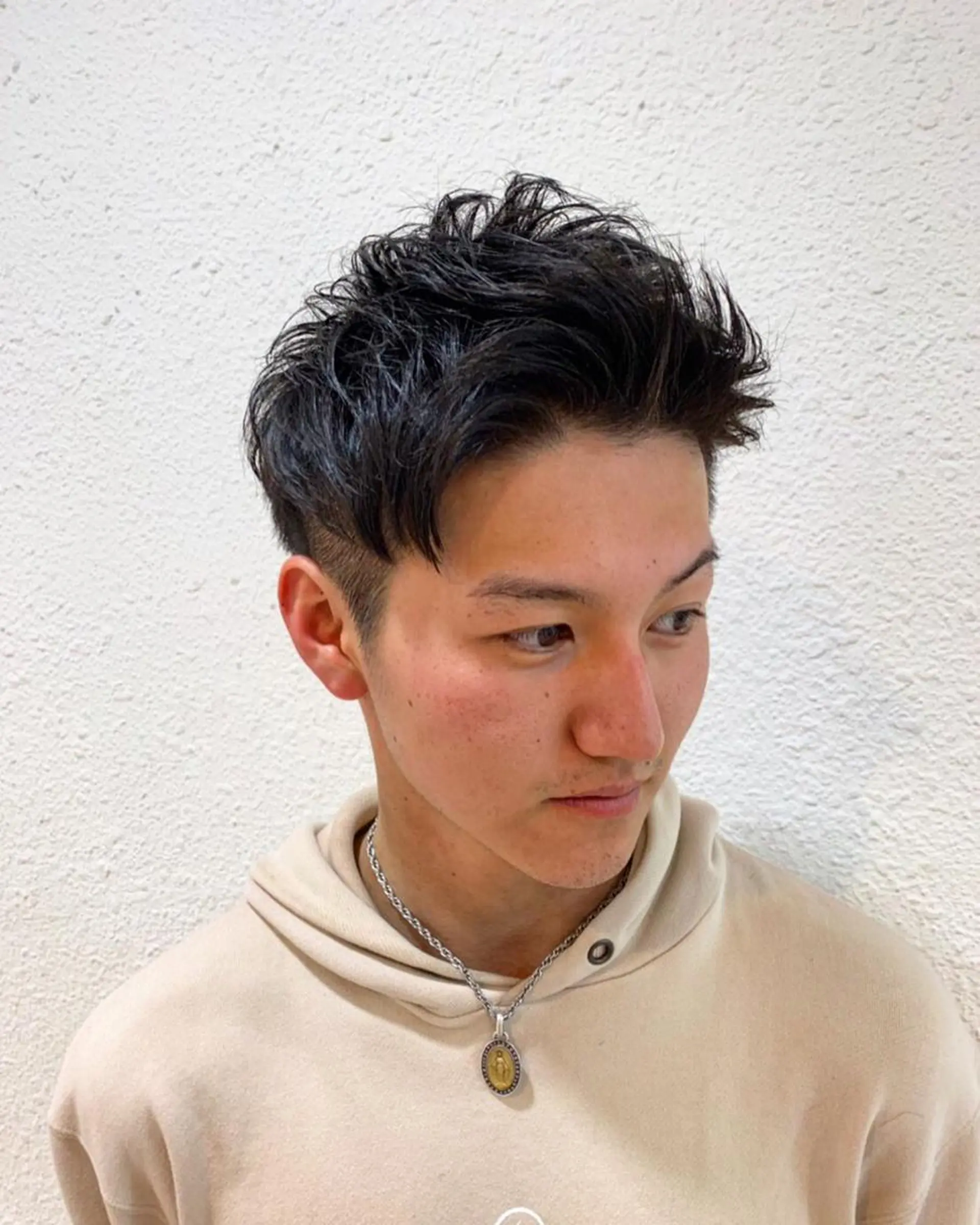 ショート メンズ カット 🟦メンズパーマ🟦 横浜駅｜小上馬淳司のヘアスタイル