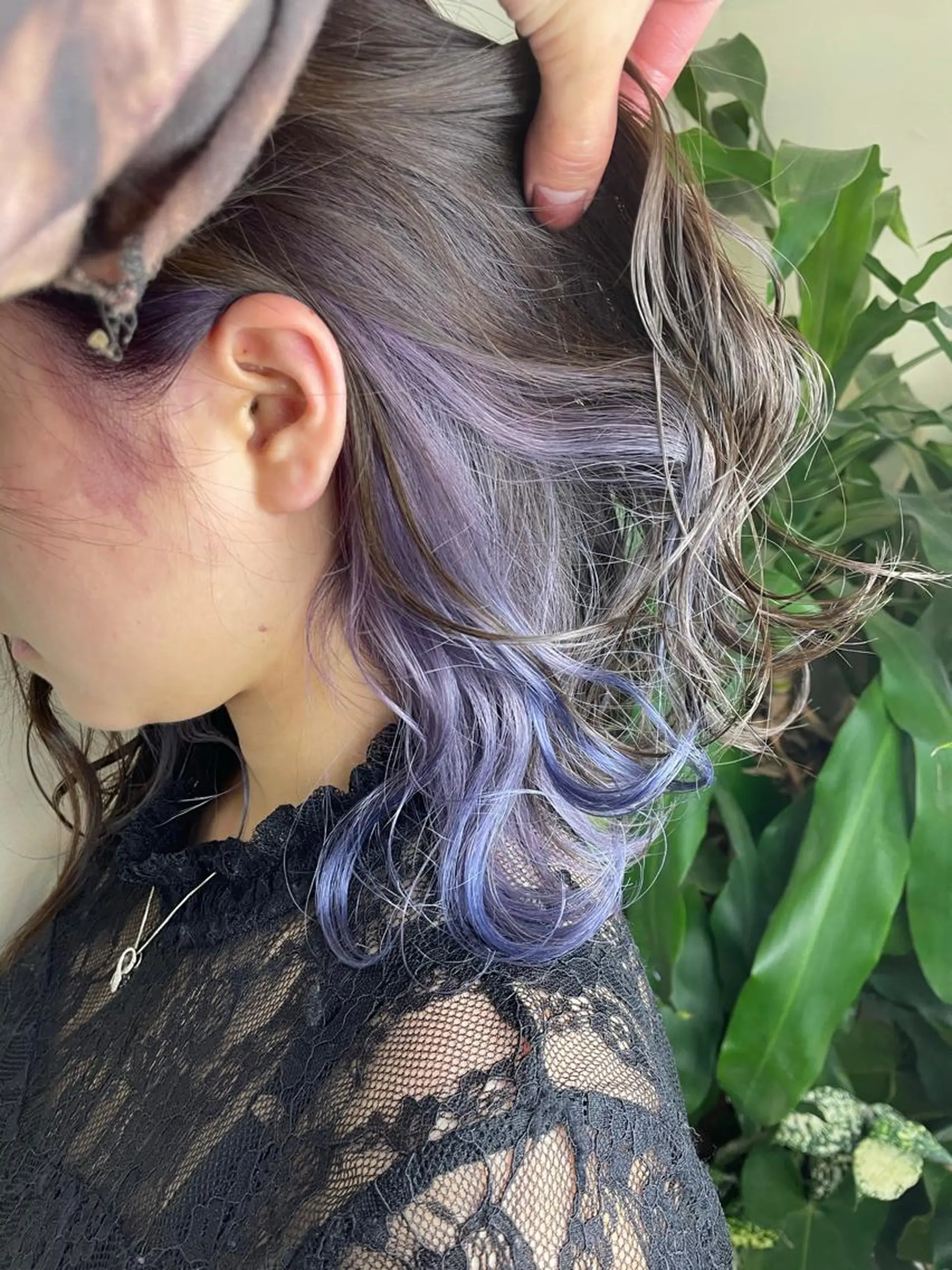 ミディアム カラー シールエクステ ミディアムパーマ バレイヤージュ ブリーチ ケアブリーチ カット ヘアカラー WEST OLAND加藤圭介のヘアスタイル