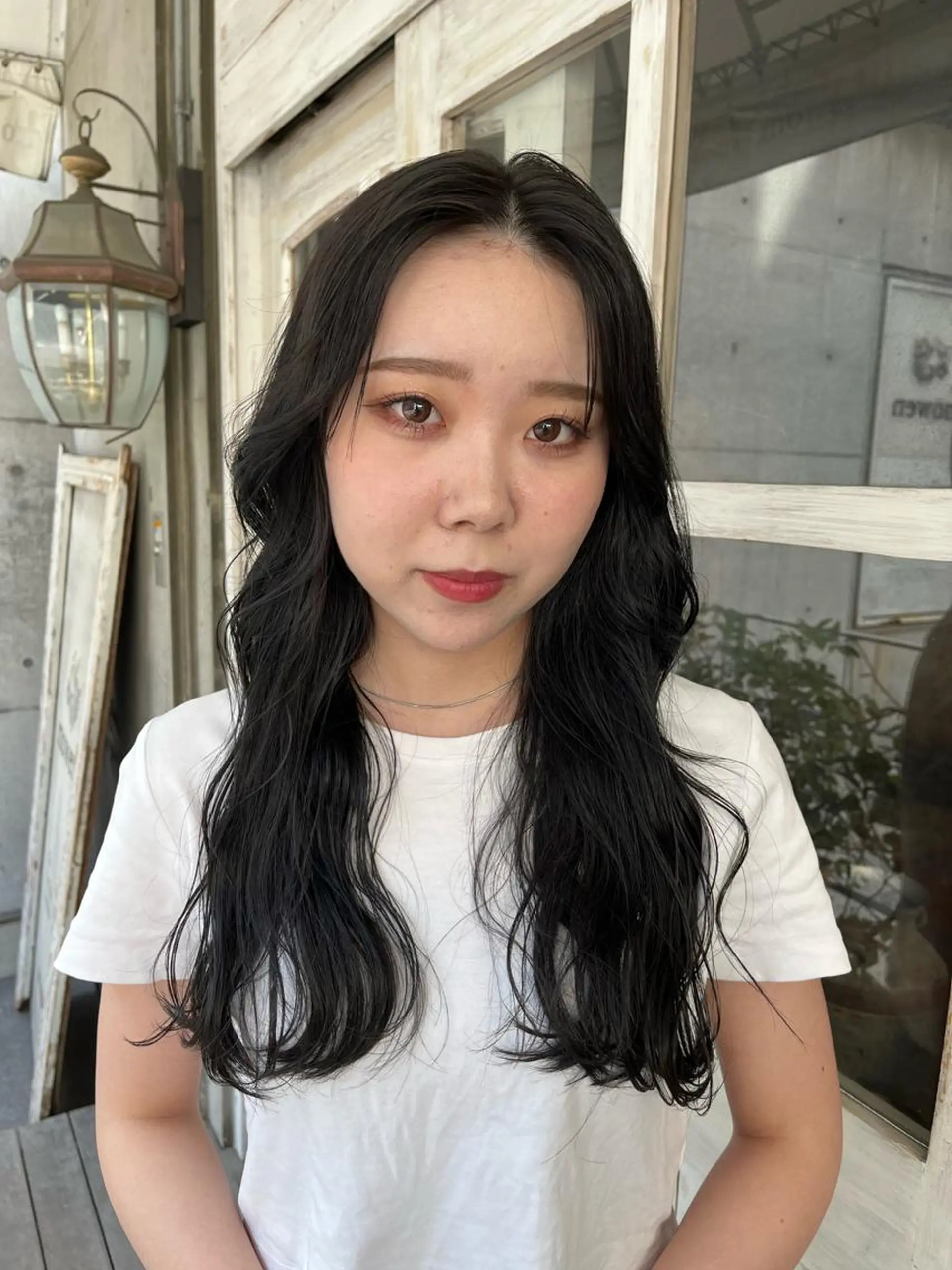 ロング カラー ヘアアレンジ キッズ デザインパーマ メンズカット 郁美のヘアスタイル