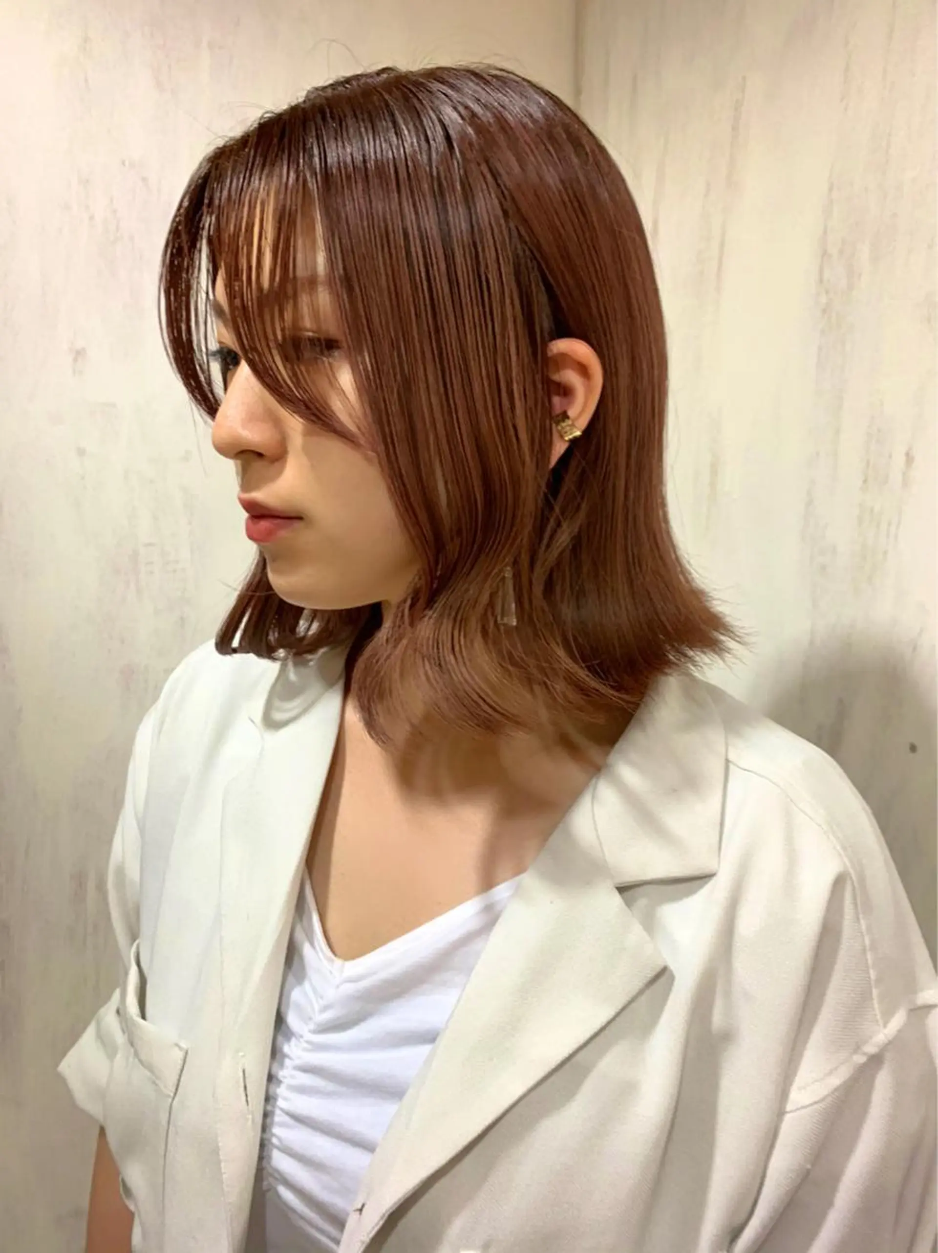 ミディアム カラー ブラウンカラー レッドカラー レッドブラウン Aujuaソムリエ 🎨‎♡HARUのヘアスタイル