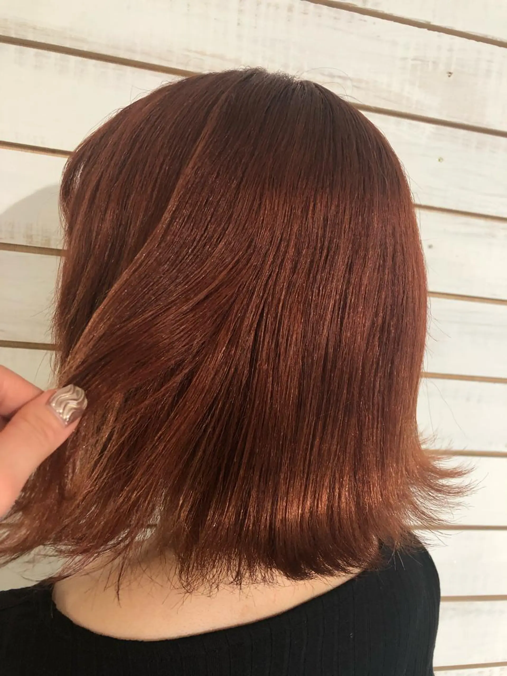 ミディアム カラー オレンジ カット ヘアカラー トリートメント 🧡艶髪ちゅるん髪 🫧🧡YUKI❄️のヘアスタイル