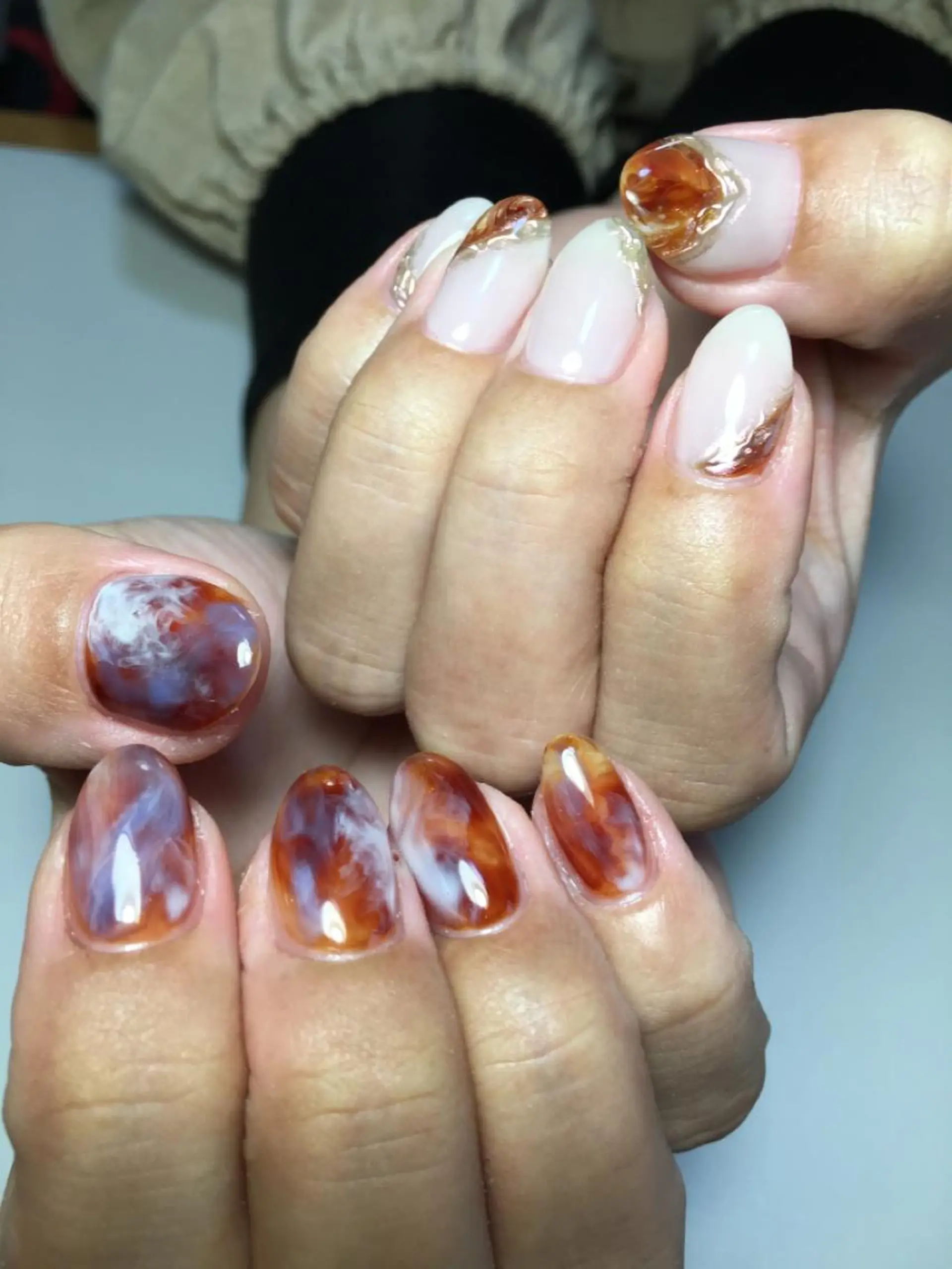 ネイル アートネイル ニュアンスネイル kipinail 川﨑えりかのネイルデザイン