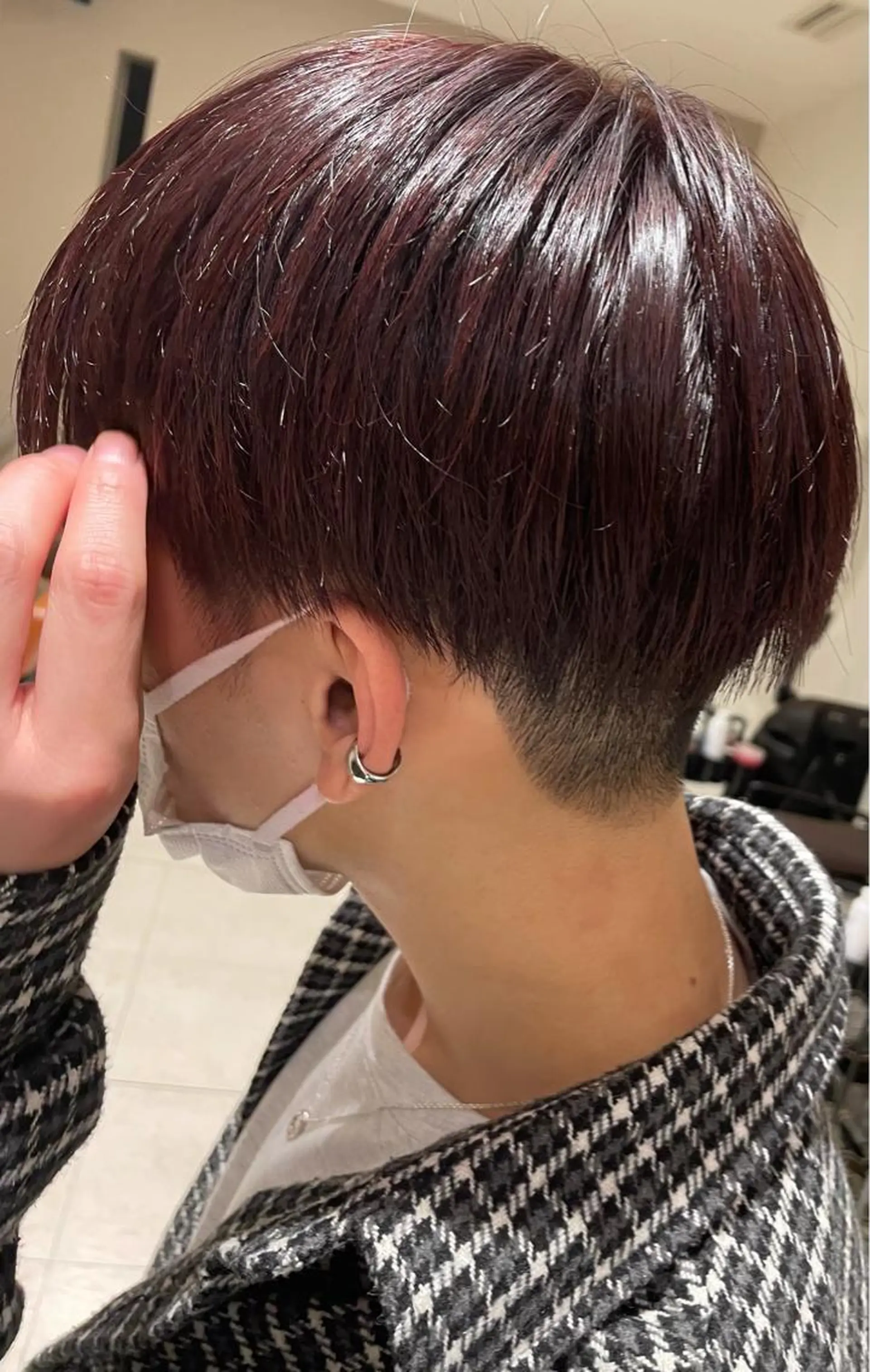 カラー メンズ レッドカラー 暖色/ベージュ/ メンズ/鈴木彩のヘアスタイル