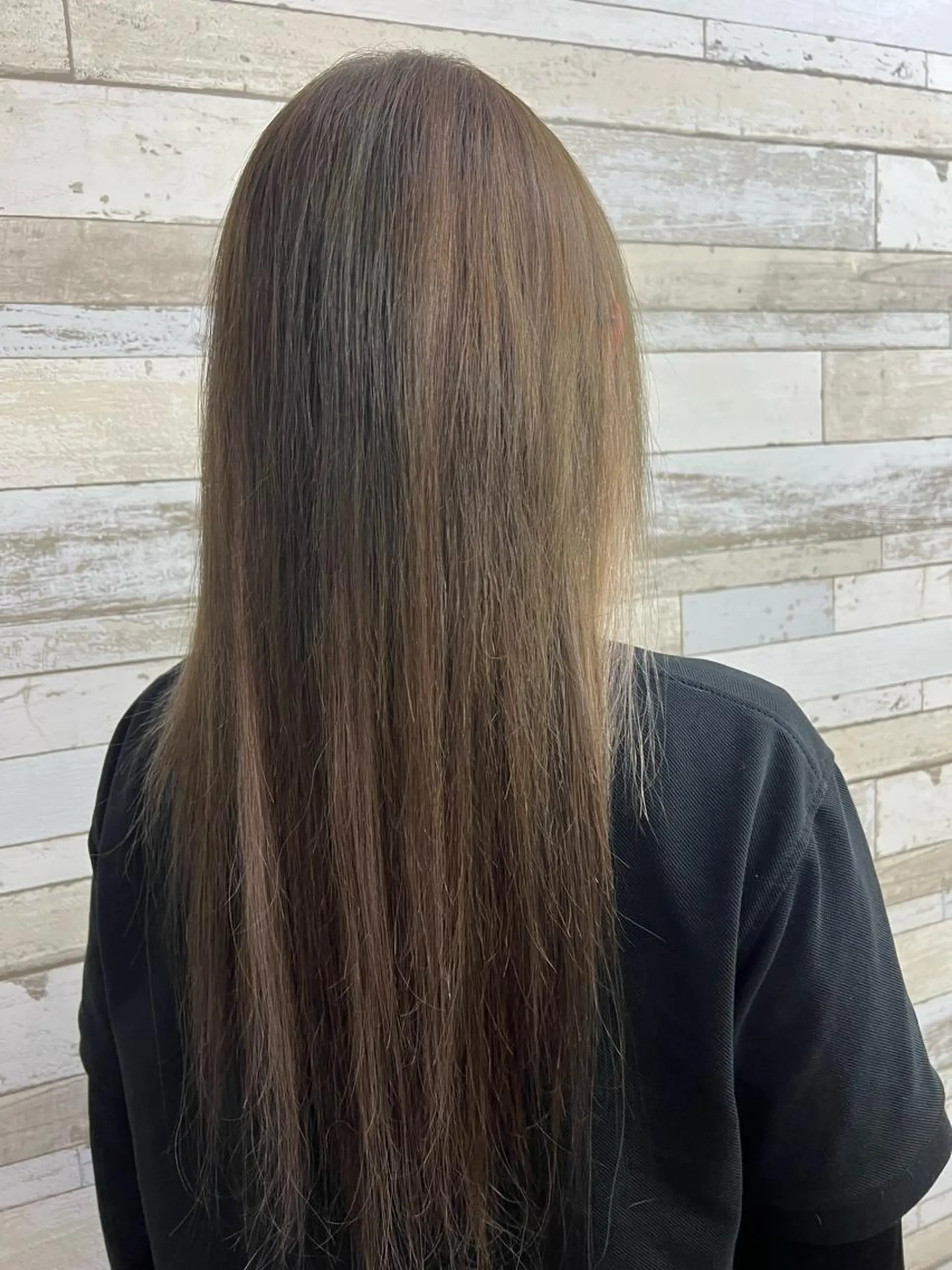 セミロング シールエクステ エクステ B-W ⭐️REIKOのヘアスタイル