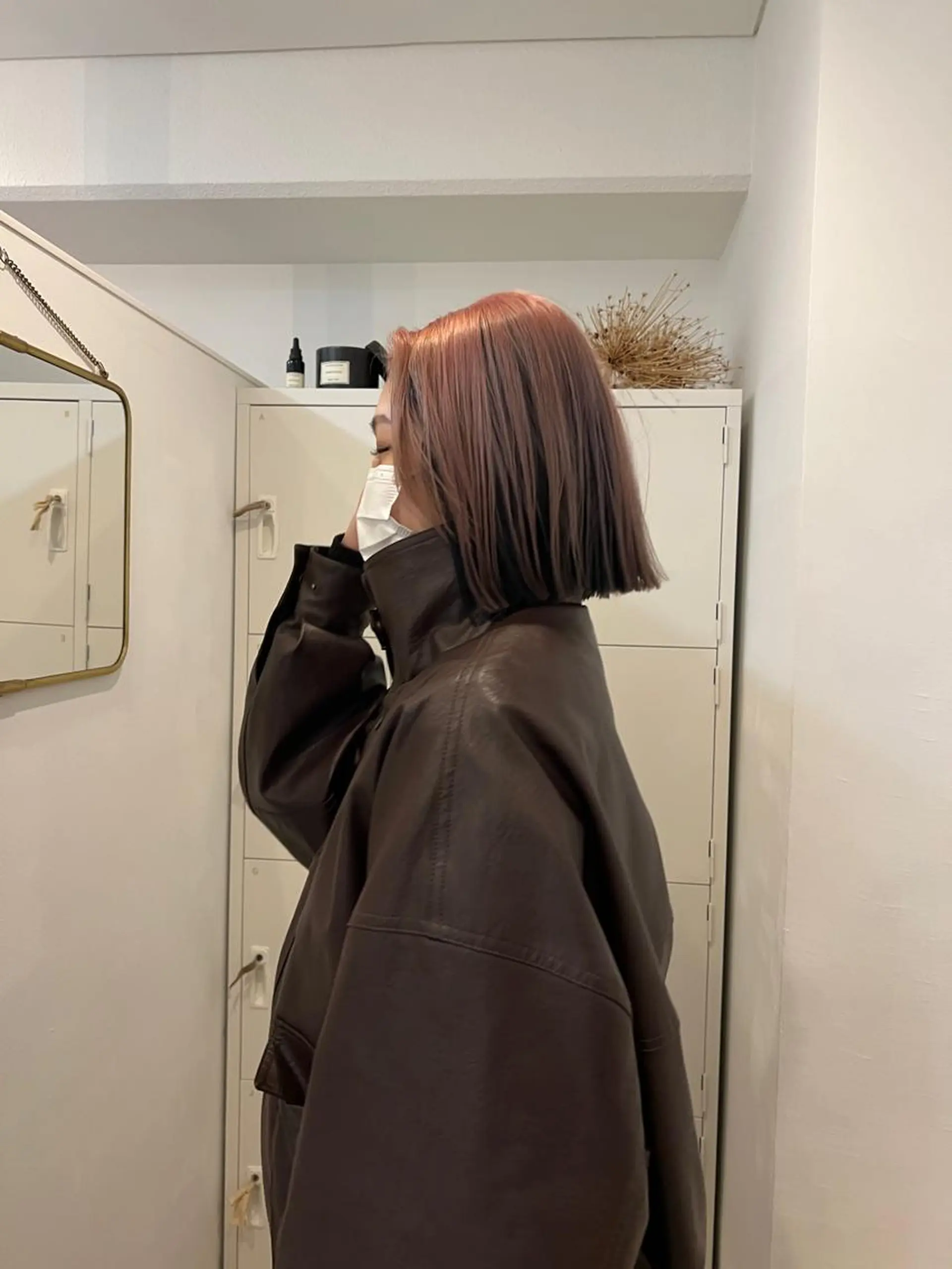 ミディアム カラー kakeru/ボブ パーマ/レイヤーのヘアスタイル