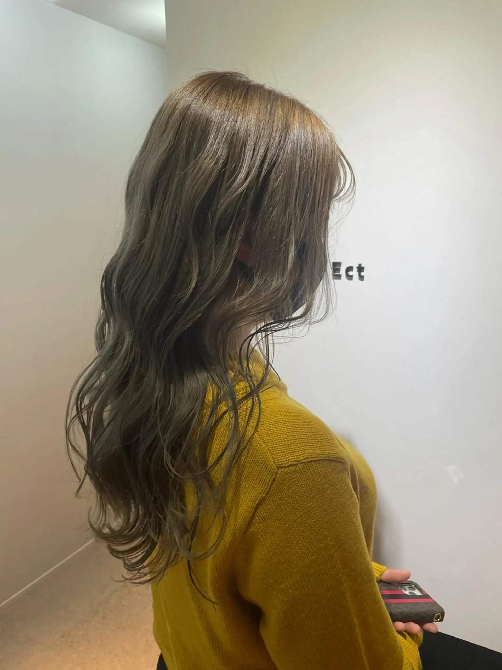 ロング カラー ブリーチ グラデーションカラー 片山美穂 心斎橋・なんばのヘアスタイル