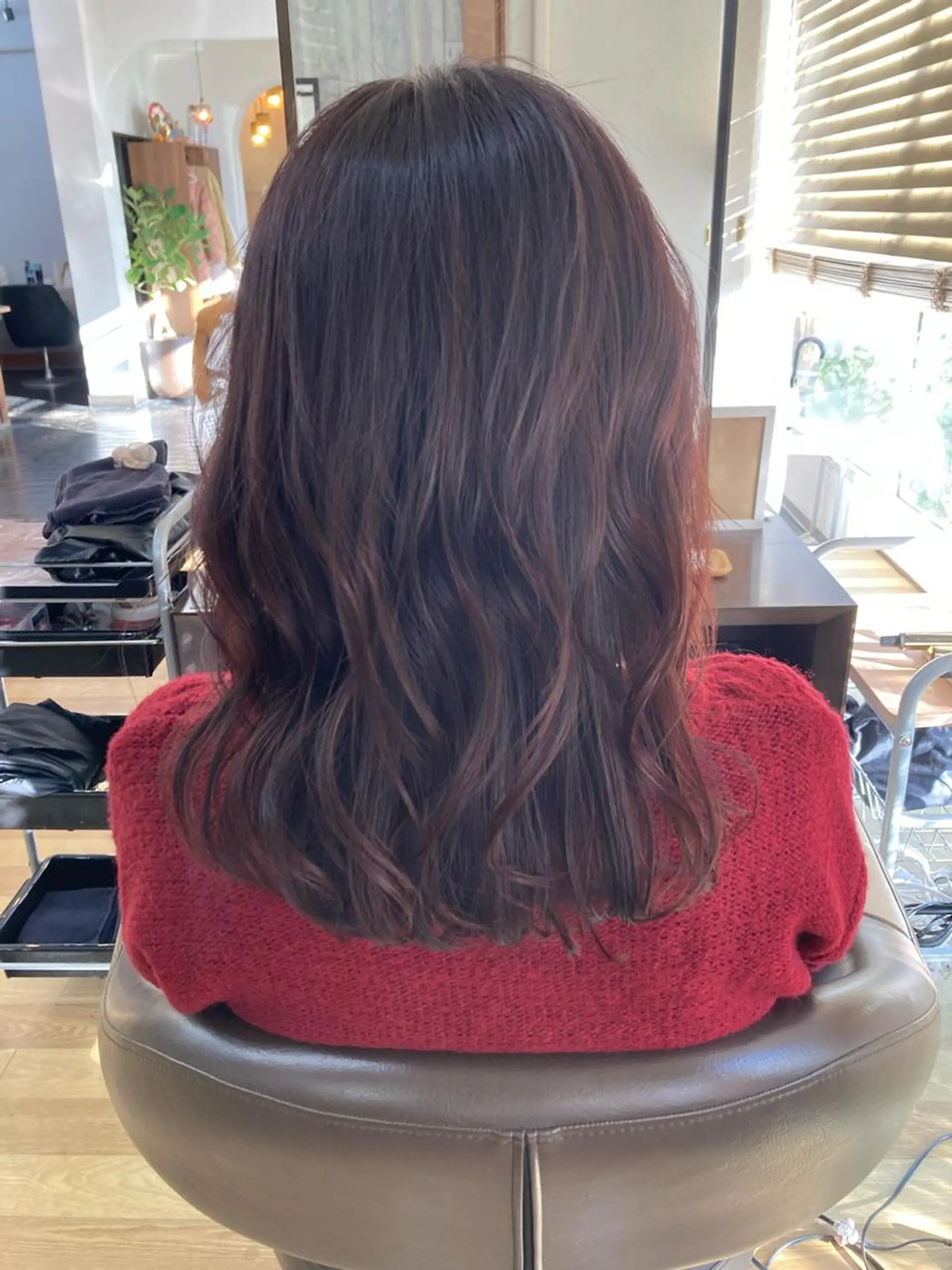 カラー ピンクカラー カット ヘアカラー 中山 ルミ子のヘアスタイル