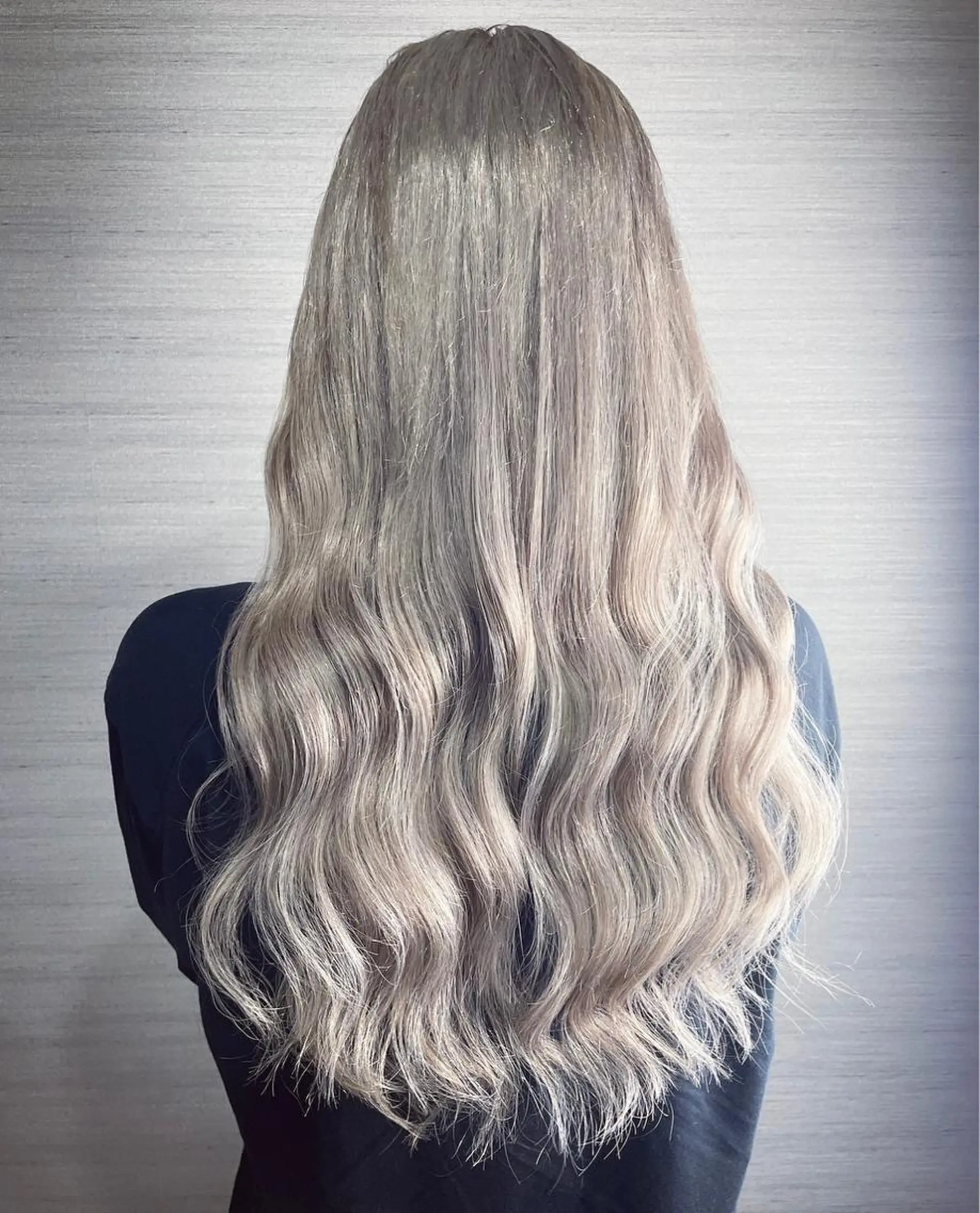 ロング カラー シールエクステ ベージュカラー ホワイトベージュ エクステ シシド ユウスケ Aceのヘアスタイル