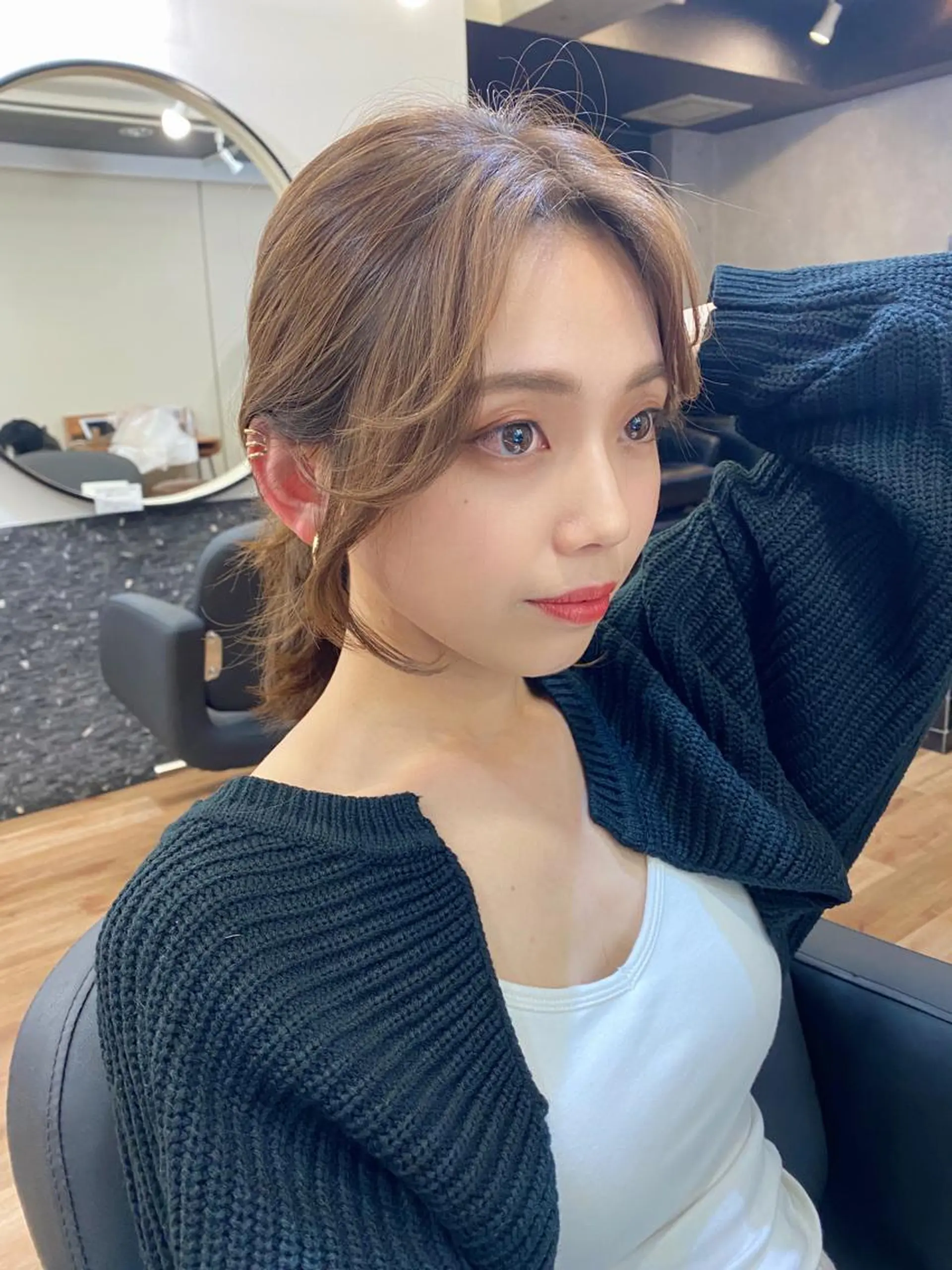 ミディアム カラー 似合わせレイヤー 🇰🇷荒木洋文のヘアスタイル