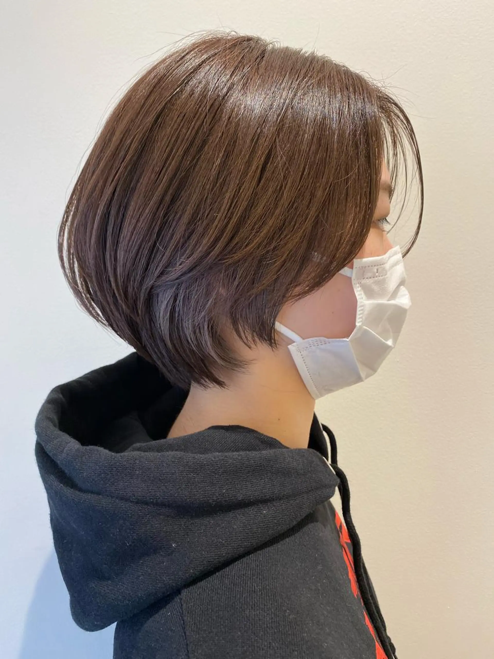 ショート カラー レイヤーカット/ ハイライト　千咲季のヘアスタイル