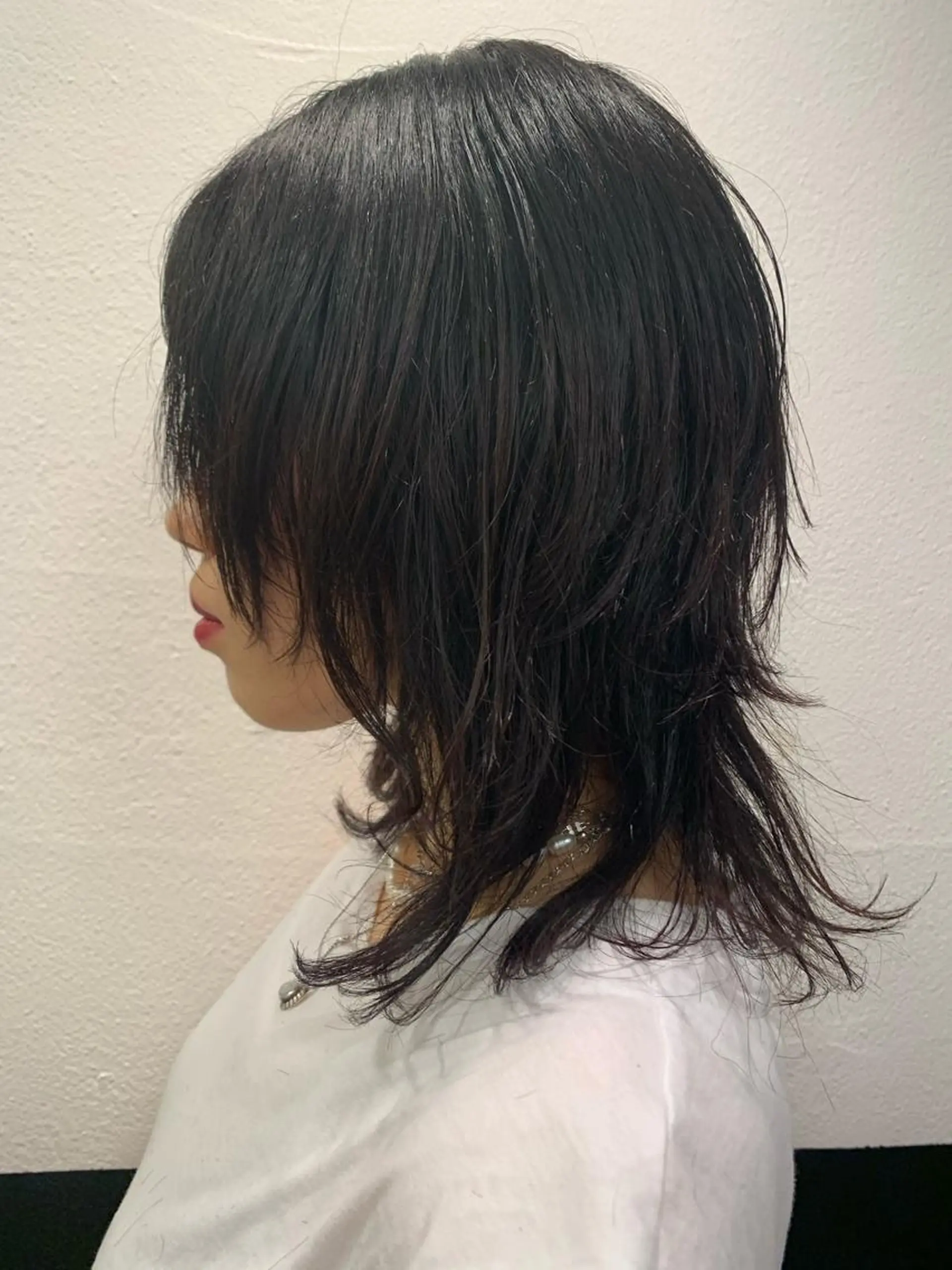 ミディアム ウルフカット プルエクステ 🖤MIYUのヘアスタイル