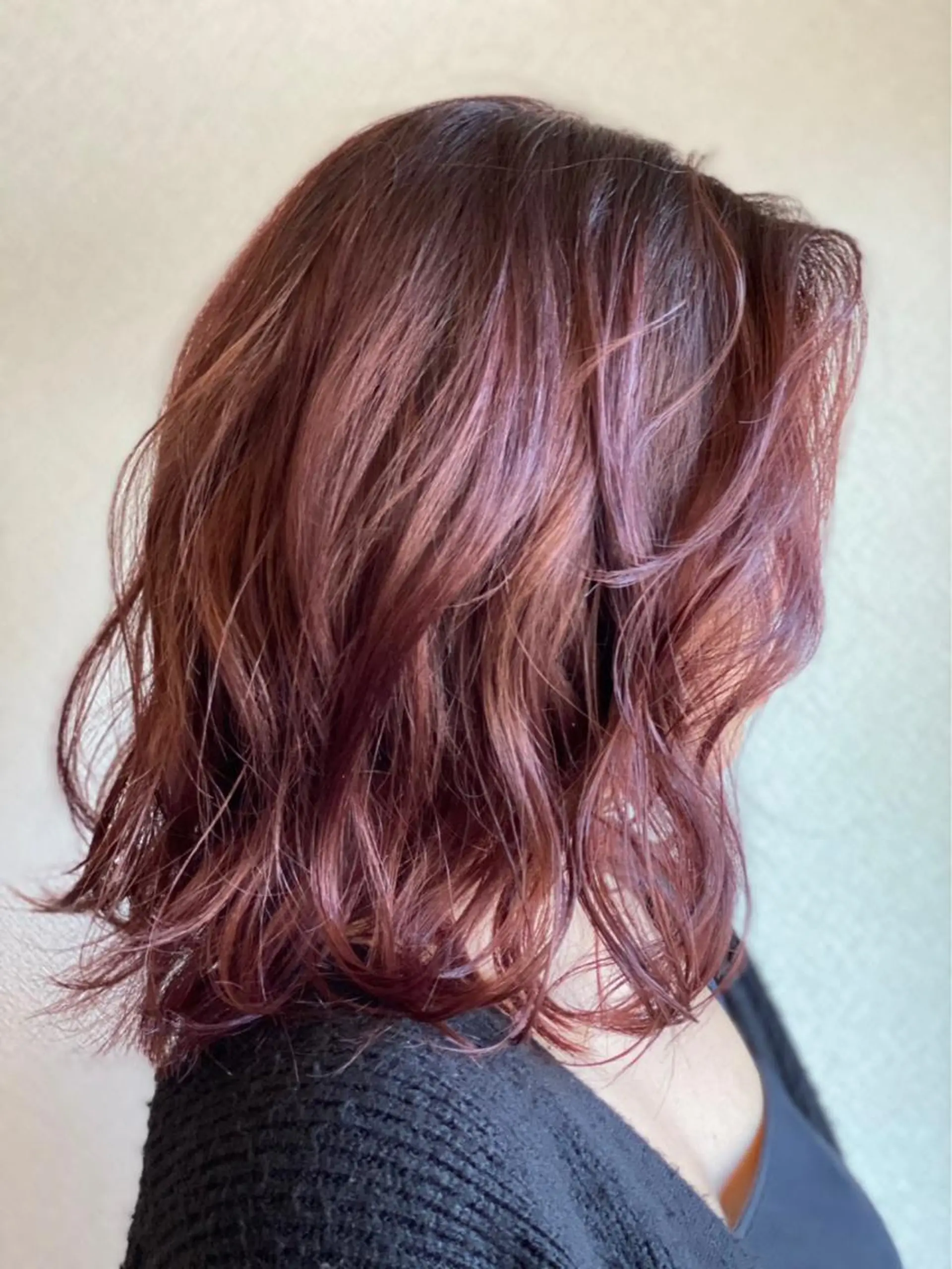 ミディアム カラー 下小鶴 優治のヘアスタイル