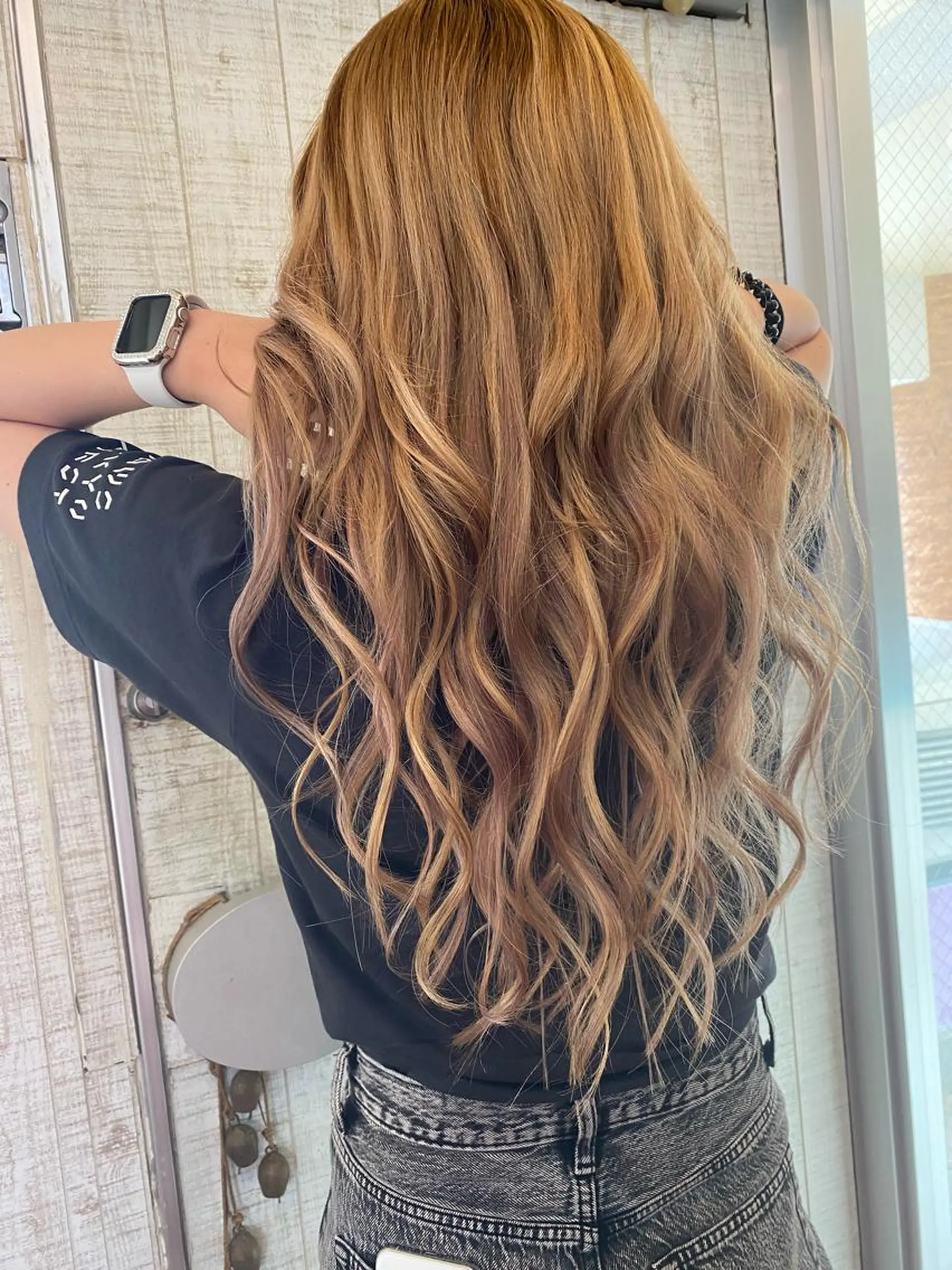 ロング カット ヘアカラー トリートメント エクステ ヘッドスパ ヘアセット プルエク/clana ♡marinのヘアスタイル