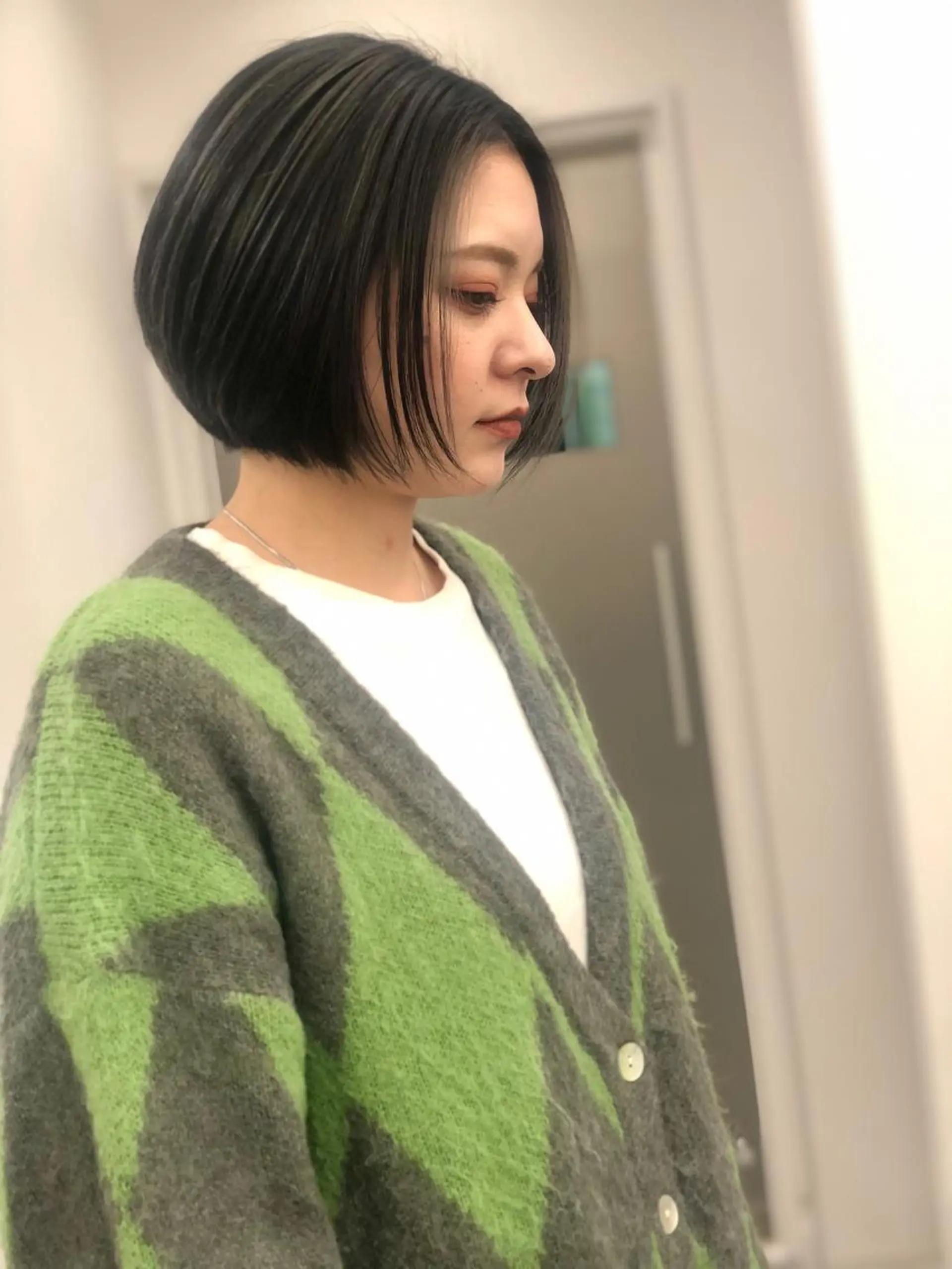 ショート カラー ショートボブ ハンサムショート ブリーチ ケアブリーチ ハイライトカラー カット ヘアカラー トリートメント KEPKA ヤマグチ 天神 今泉のヘアスタイル