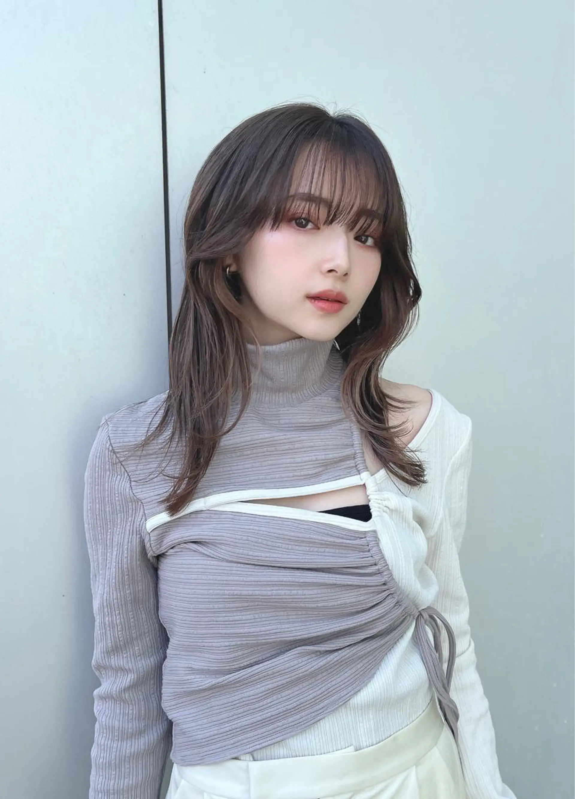 セミロング カット ヘアカラー トリートメント 🌫️大人韓国ヘア 🌫️naoyaのヘアスタイル