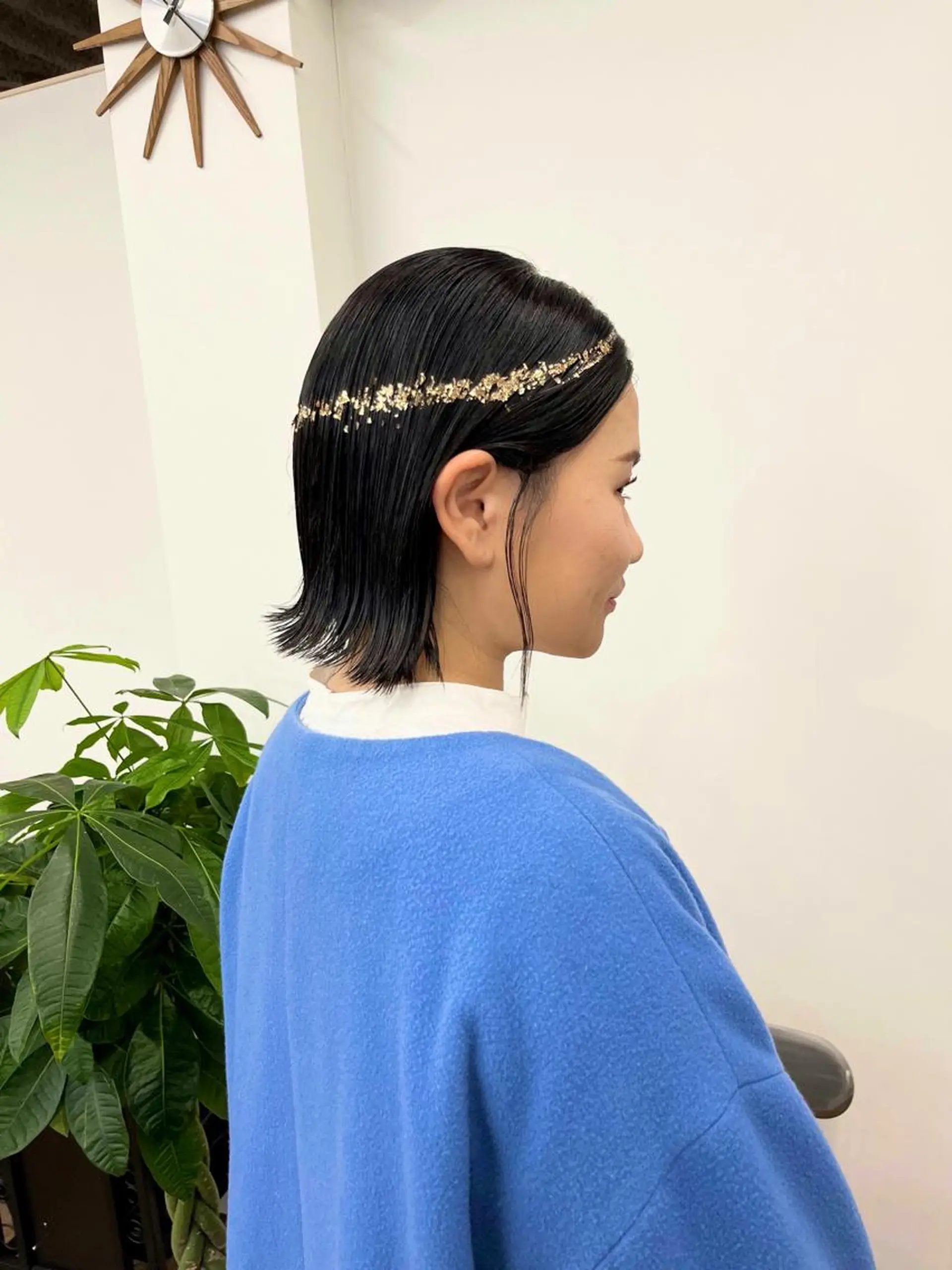 ミディアム カラー ヘアアレンジ ボブ 卒業式のヘアスタイル HIROKO / 透明感暖色カラー🎀のヘアスタイル