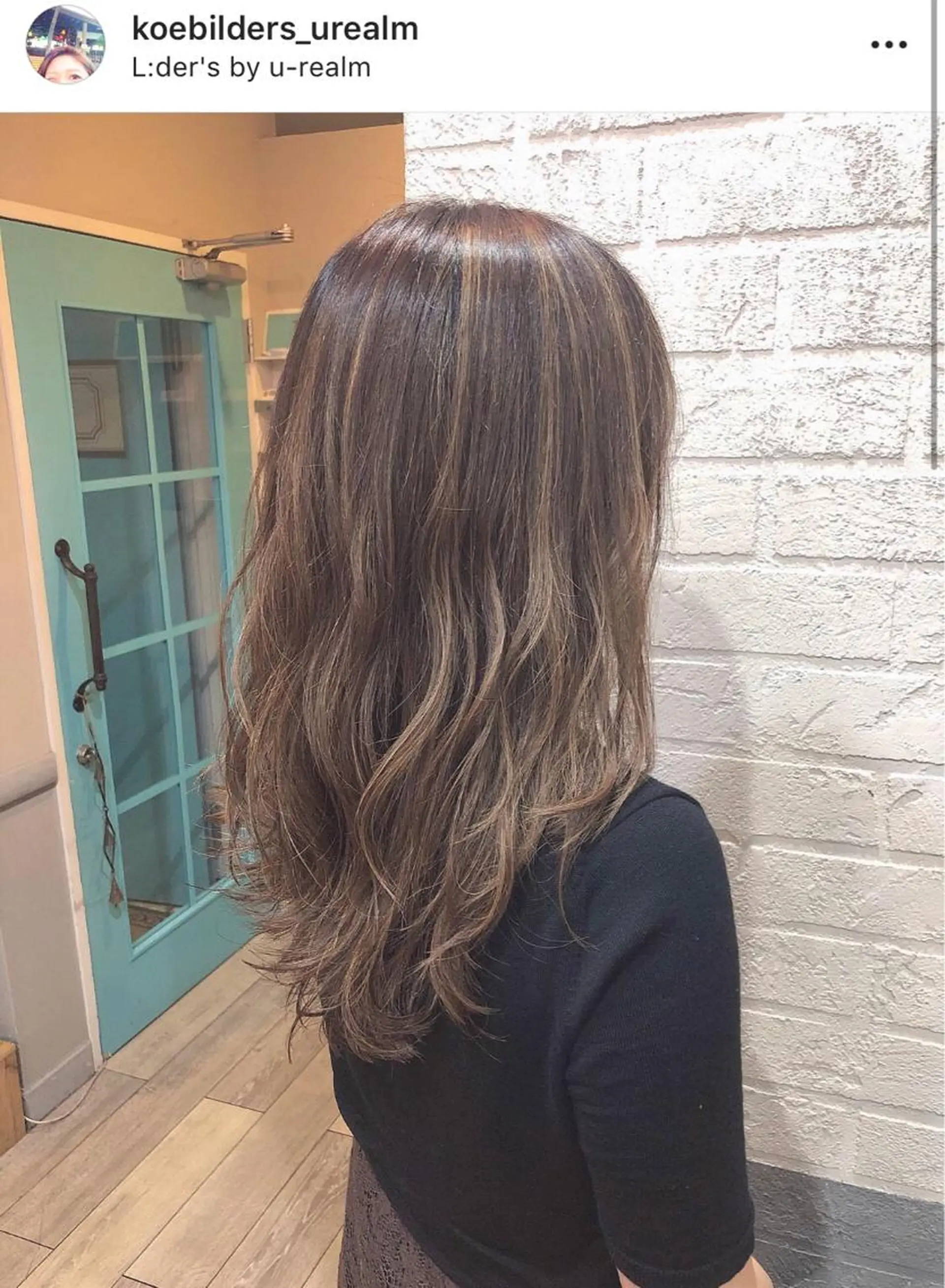 セミロング カラー メンズhair /こえびのヘアスタイル