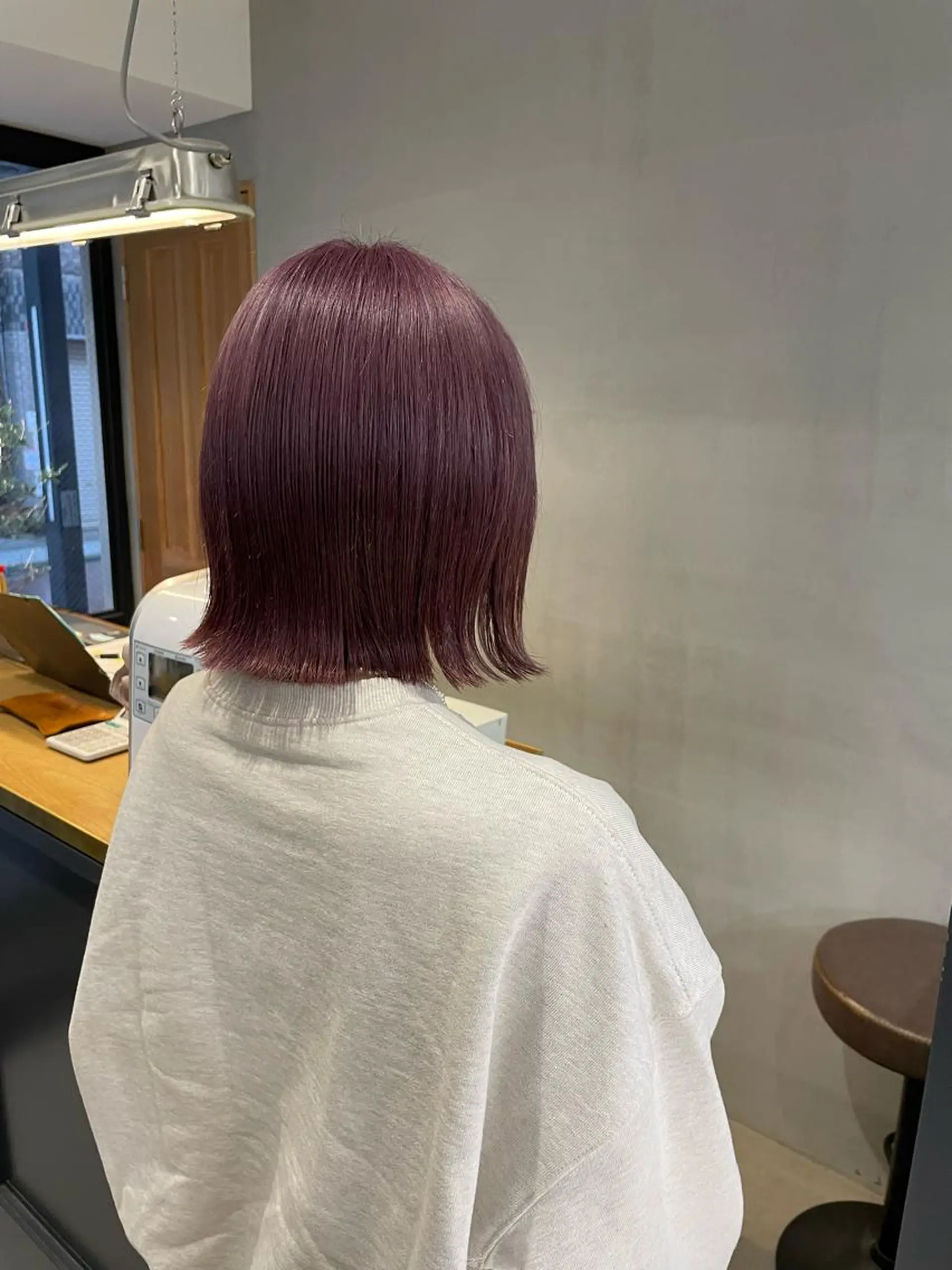 ショート 暖色カラー🍊 ボブ🌿顔周りcutのヘアスタイル