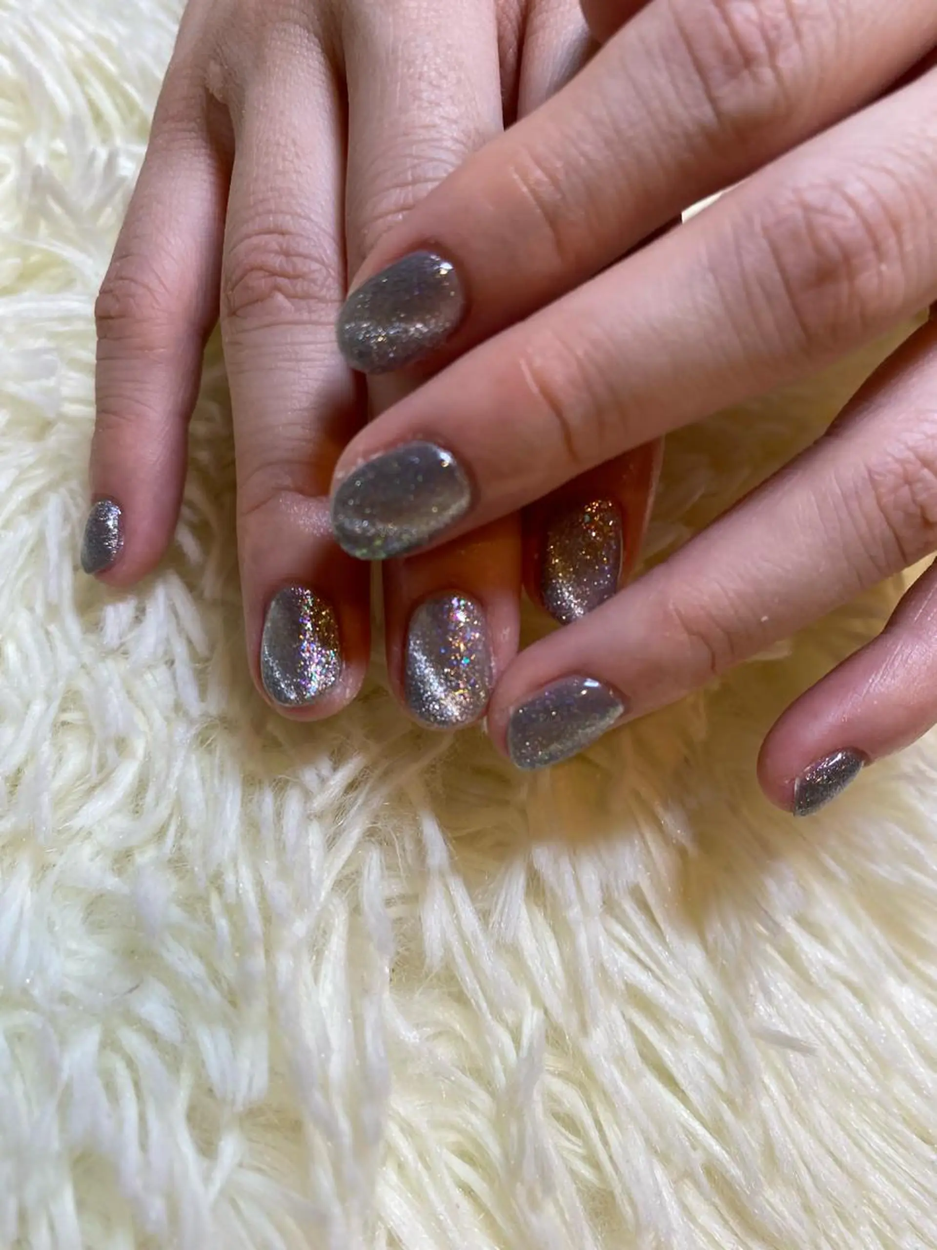 ネイル 長さ出し ジェルネイル マグネットネイル パラジェル スカルプネイル 藤原 綾花のネイルデザイン