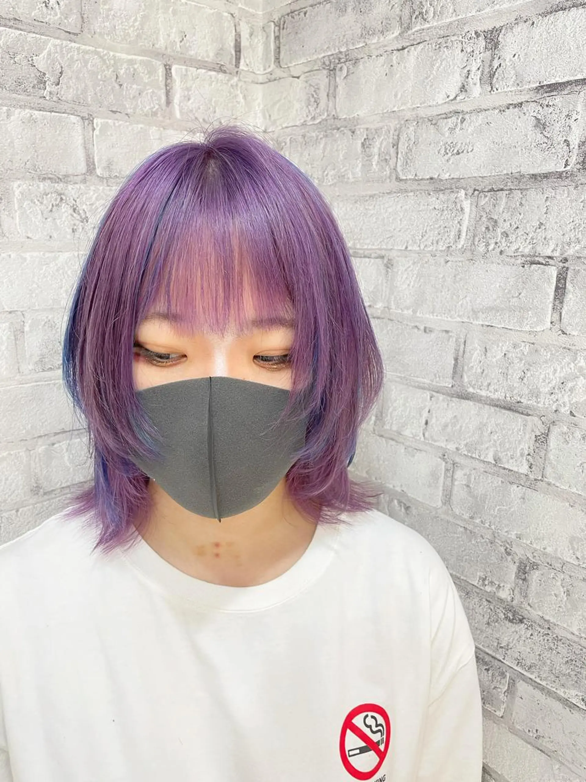 ショート カラー ヘアアレンジ ブリーチ ケアブリーチ ボブ レイヤーカット ショートヘア カット ヘアカラー トリートメント 秋山 幸太のヘアスタイル