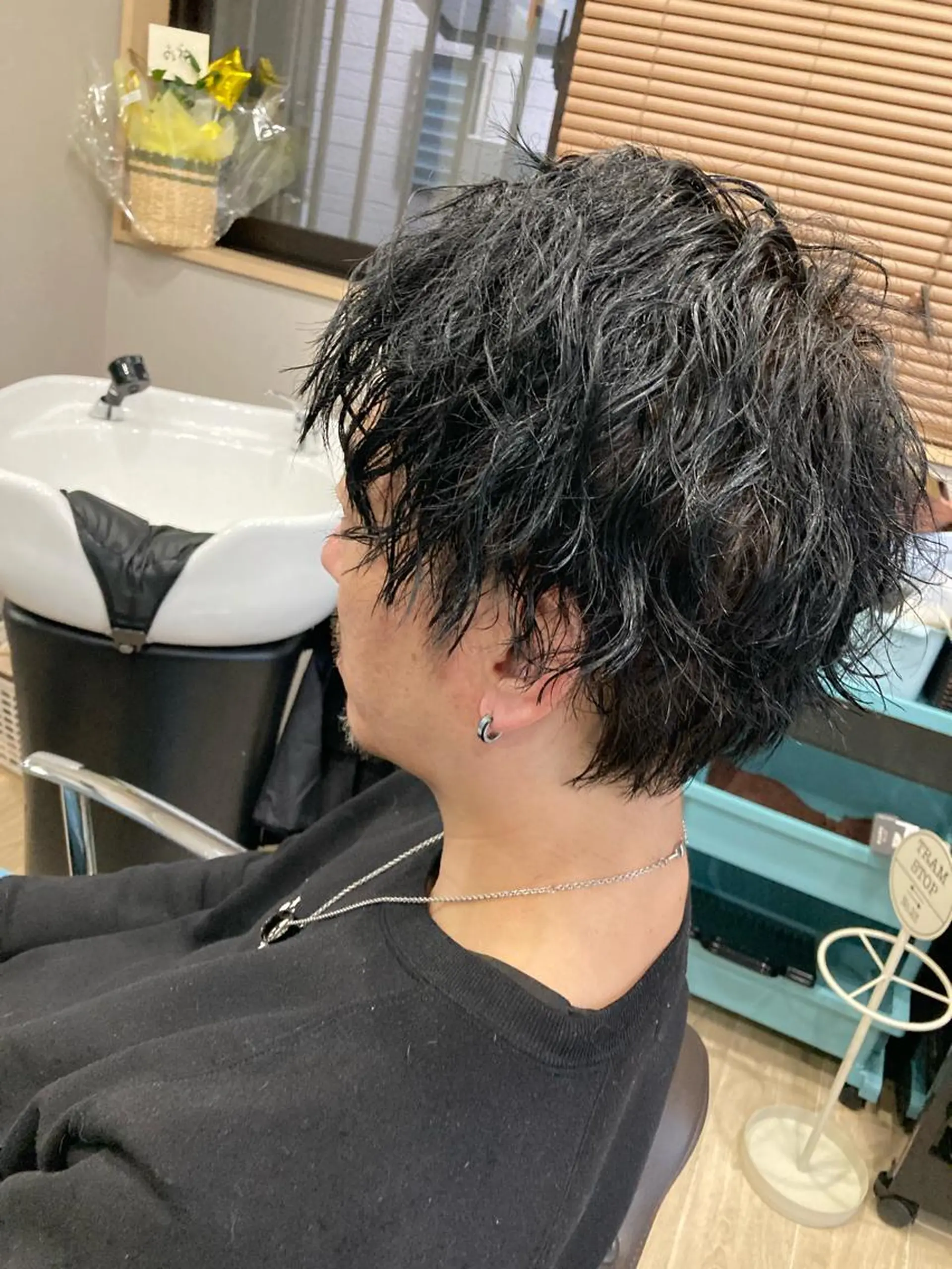 パーマ メンズ メンズパーマ Hair room Leaのヘアスタイル