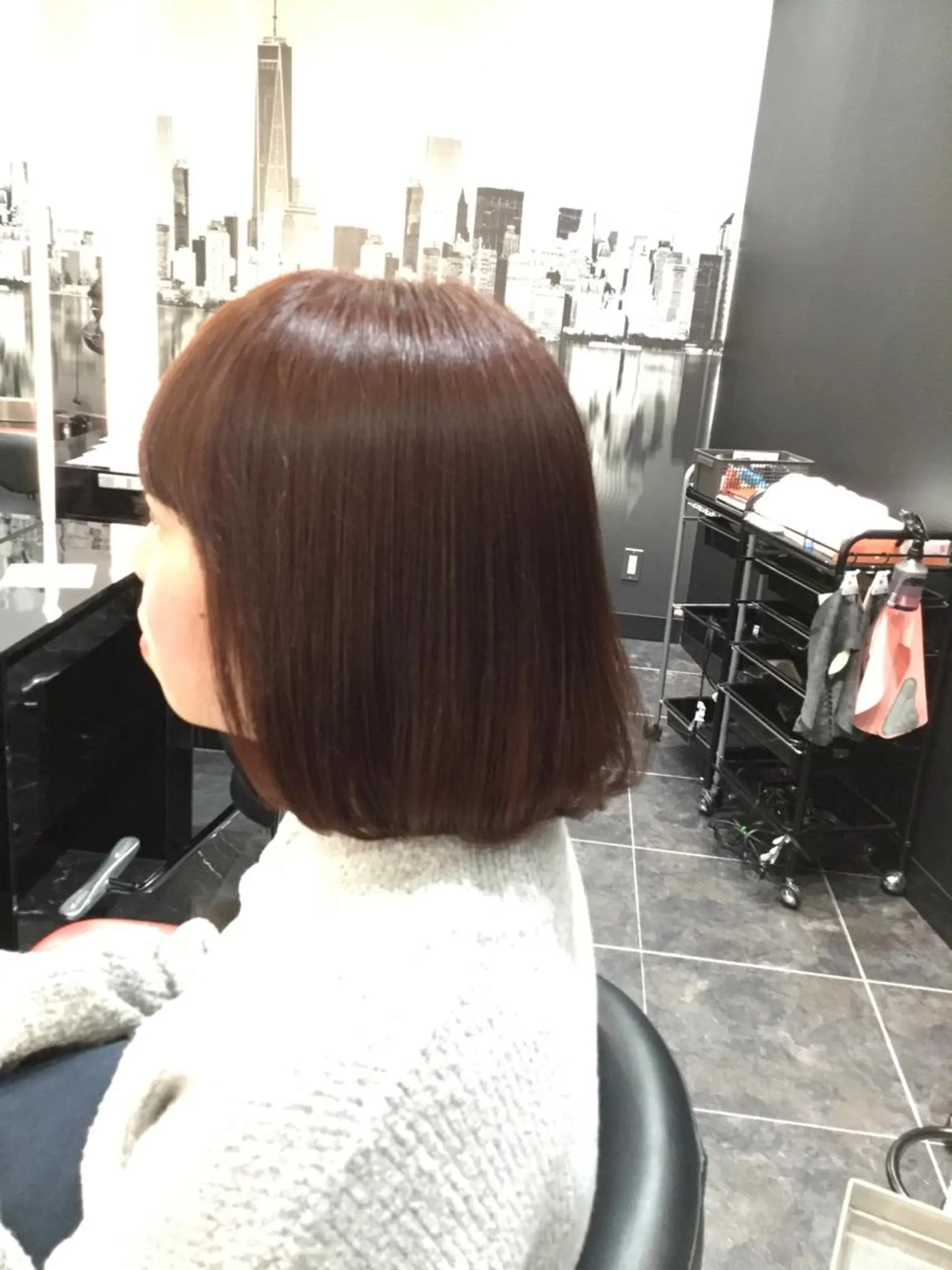 ミディアム カラー Annon プライベートサロンのヘアスタイル