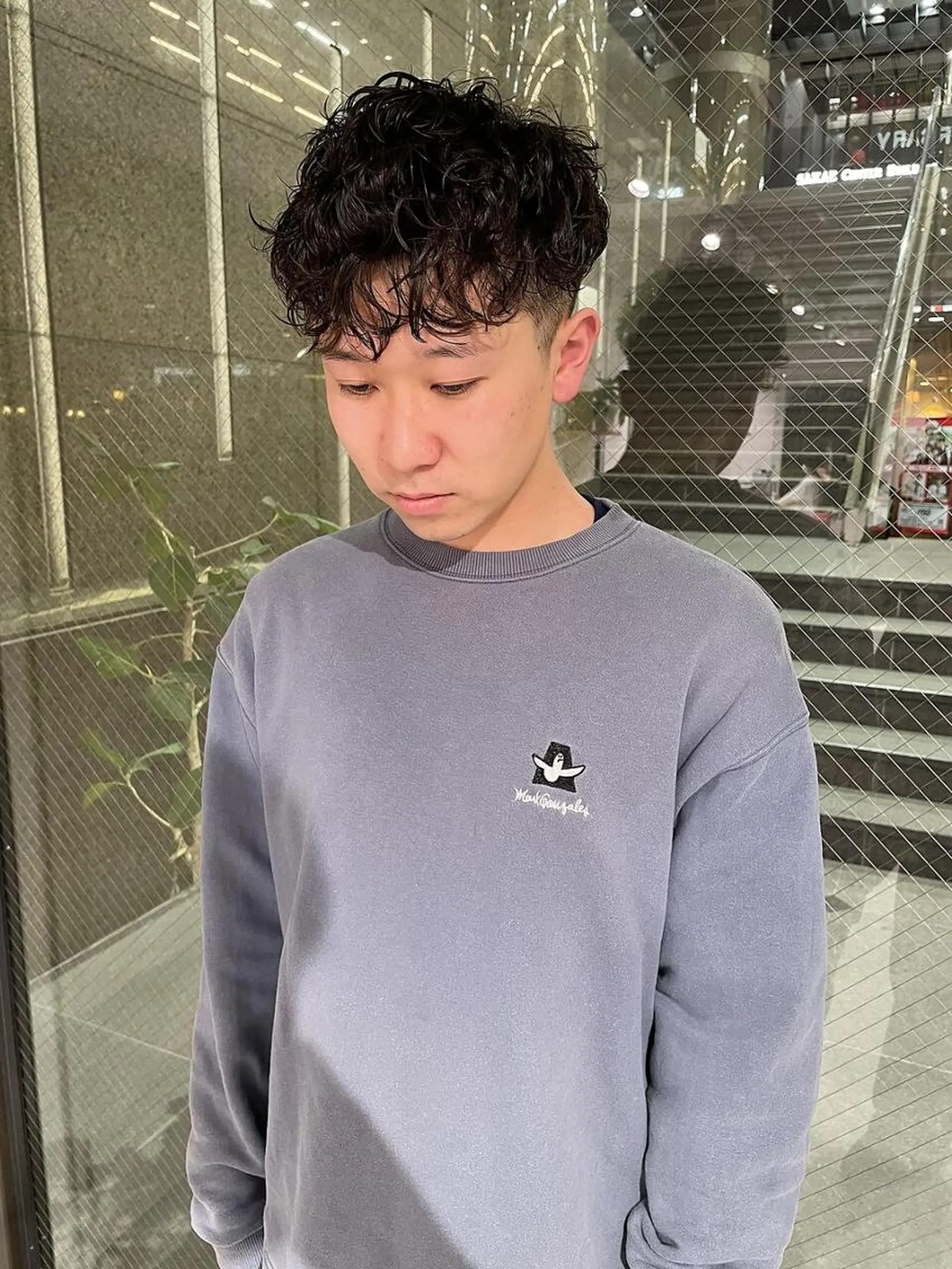 パーマ メンズ カット パーマ ボブ/レイヤー/ 御田村裕人のヘアスタイル