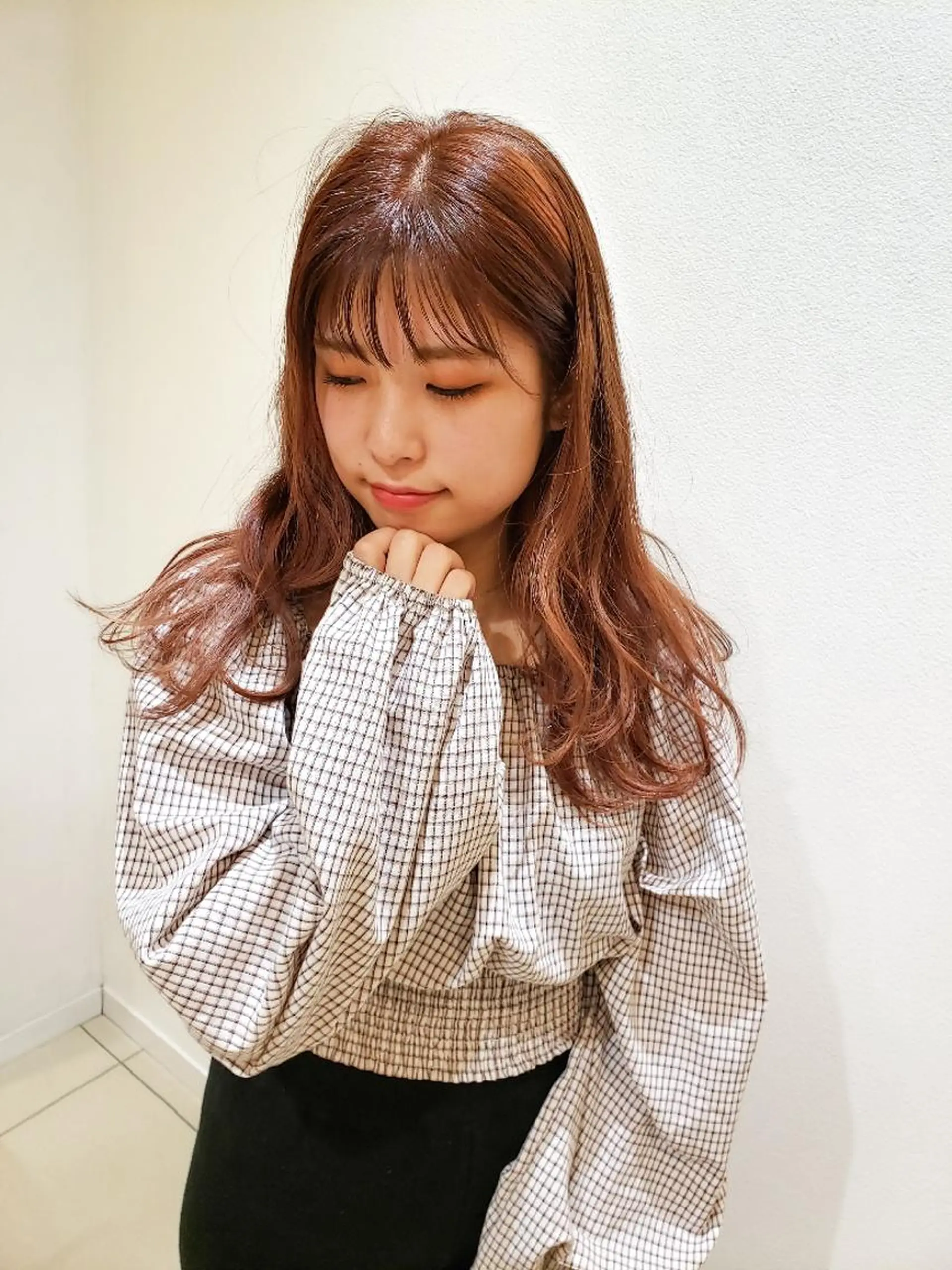 セミロング カラー ヘアカラー トリートメント 美髪⭐︎髪質改善 井上 康司のヘアスタイル