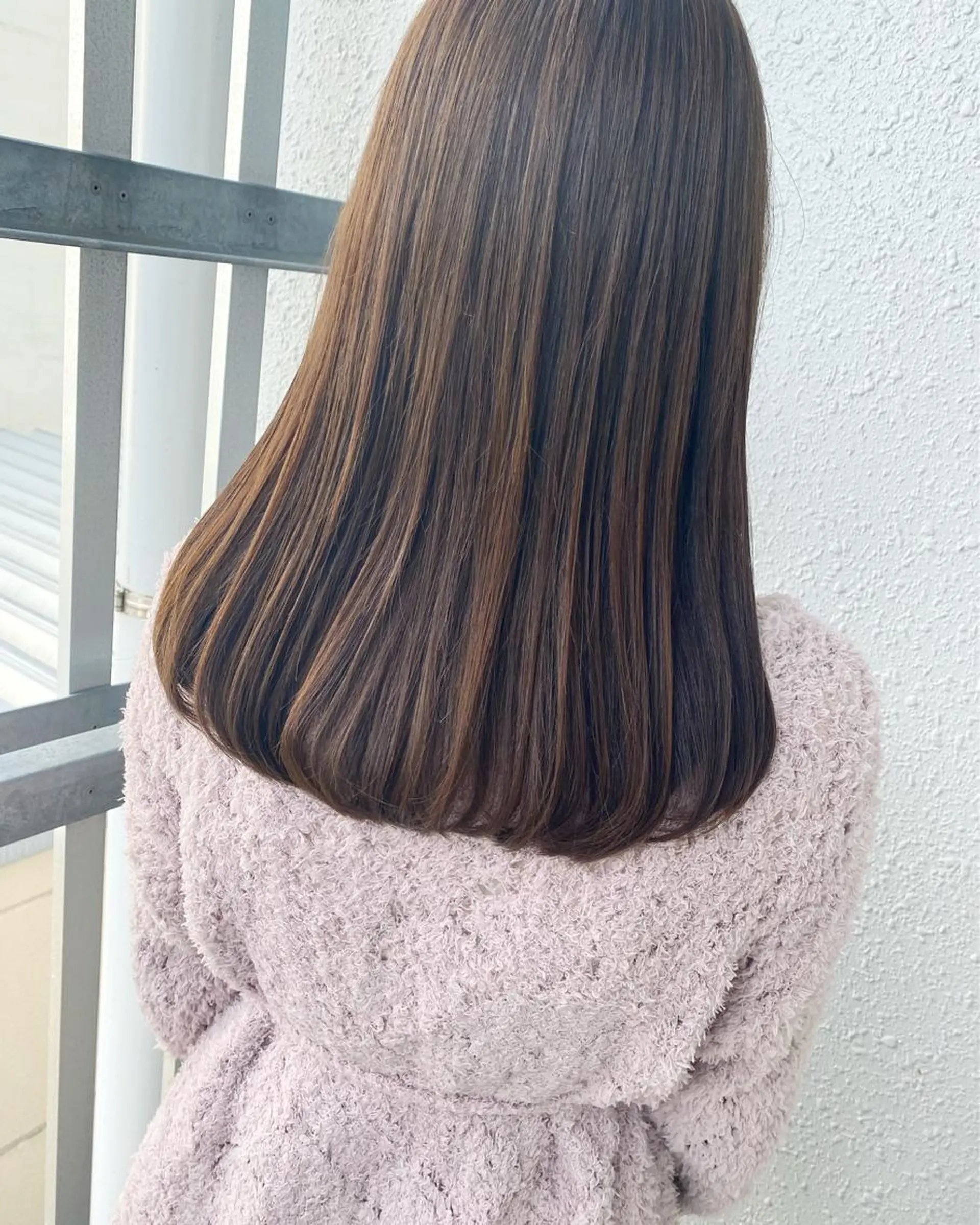 ロング カラー 縮毛矯正 後藤紗英/髪質改善 /オリーブベージュのヘアスタイル