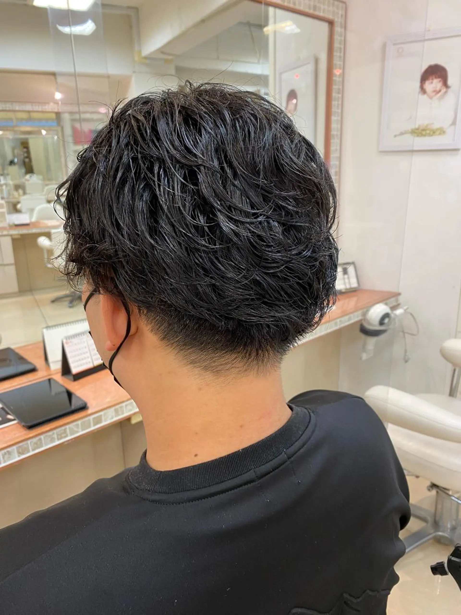 パーマ メンズ カット パーマ 具志 真理子のヘアスタイル