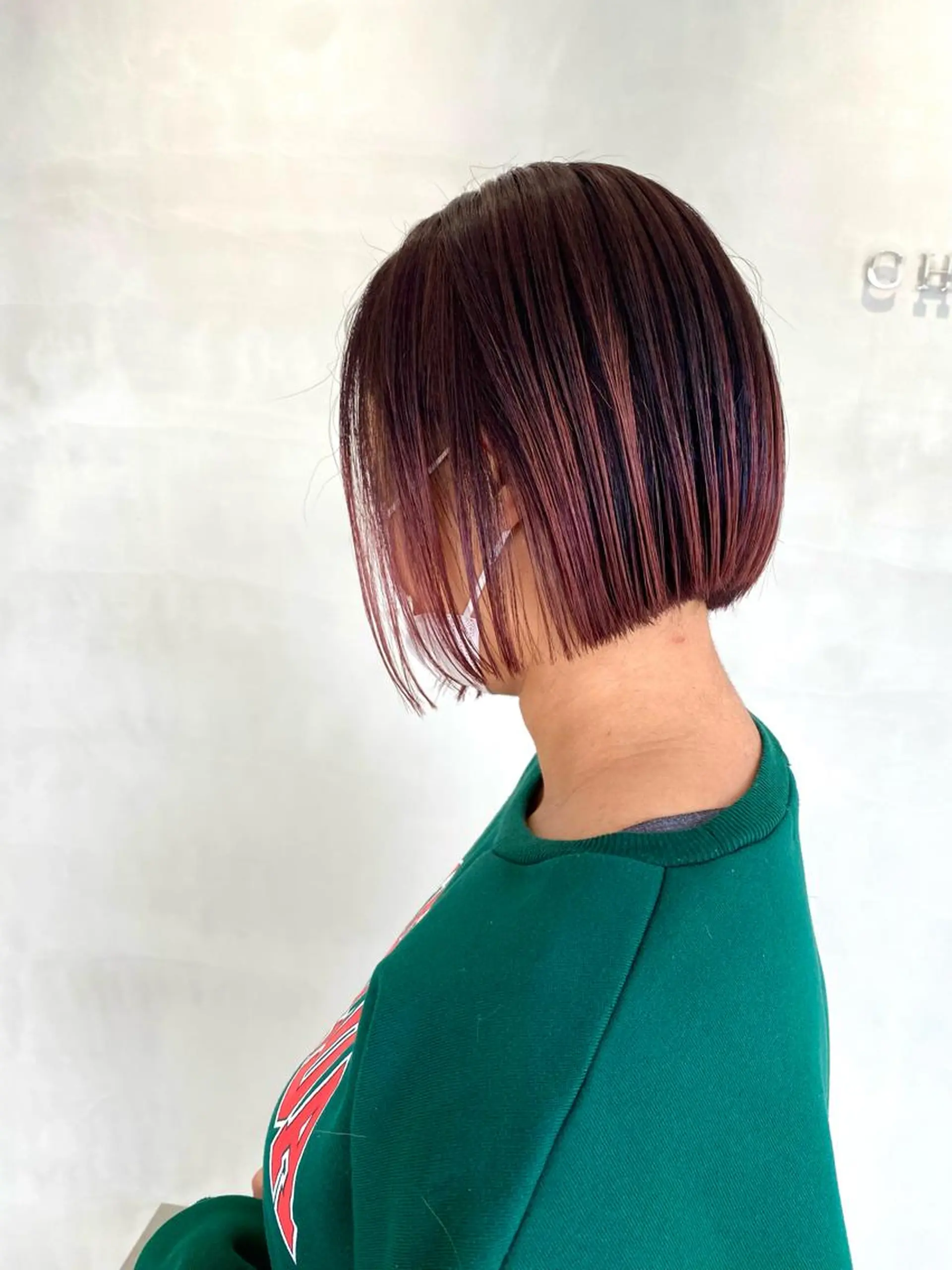 ショート カラー ブリーチ グラデーションカラー ハイライトカラー ピンクカラー ハイライト 谷合 貴志のヘアスタイル