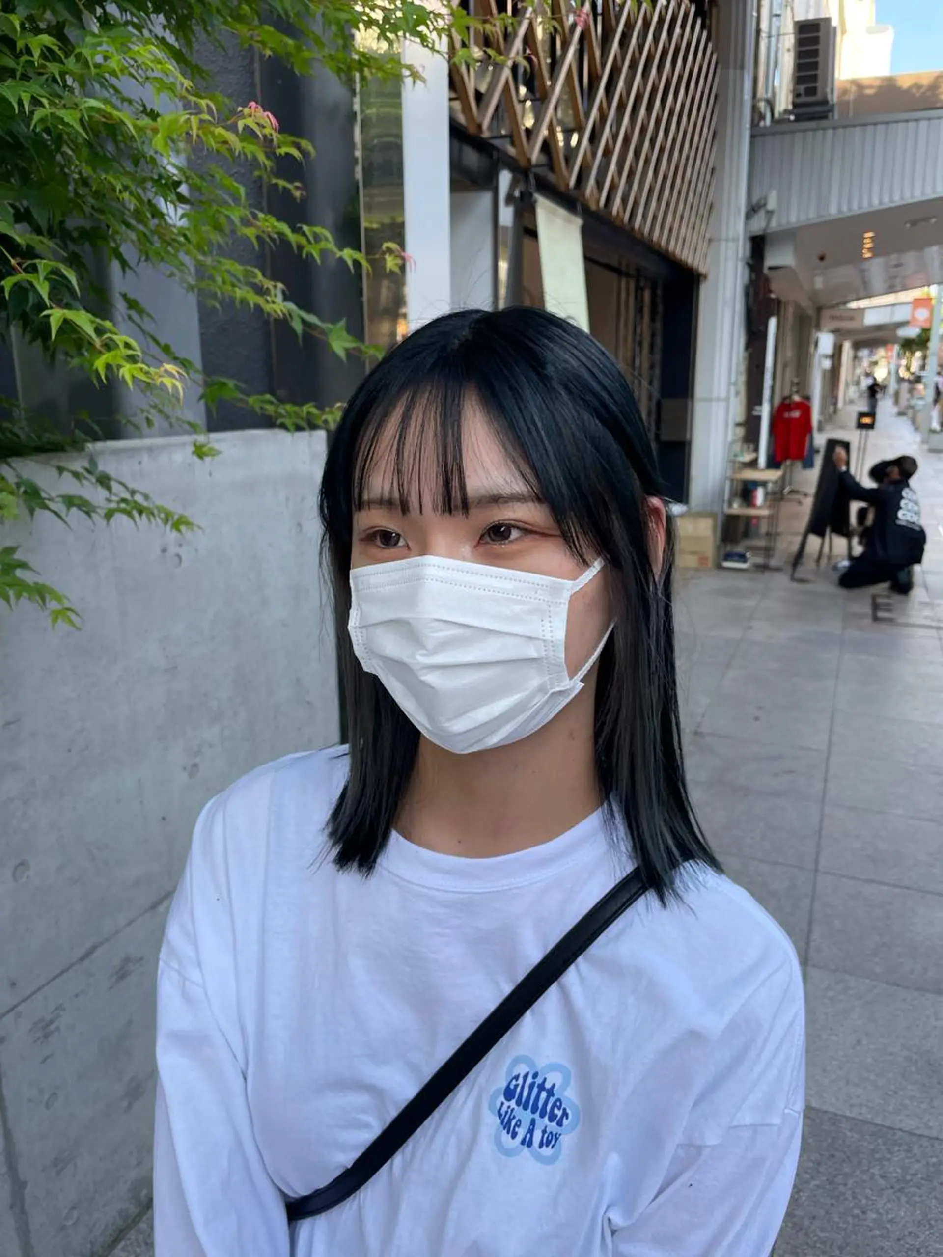 セミロング 山下 とよかのヘアスタイル